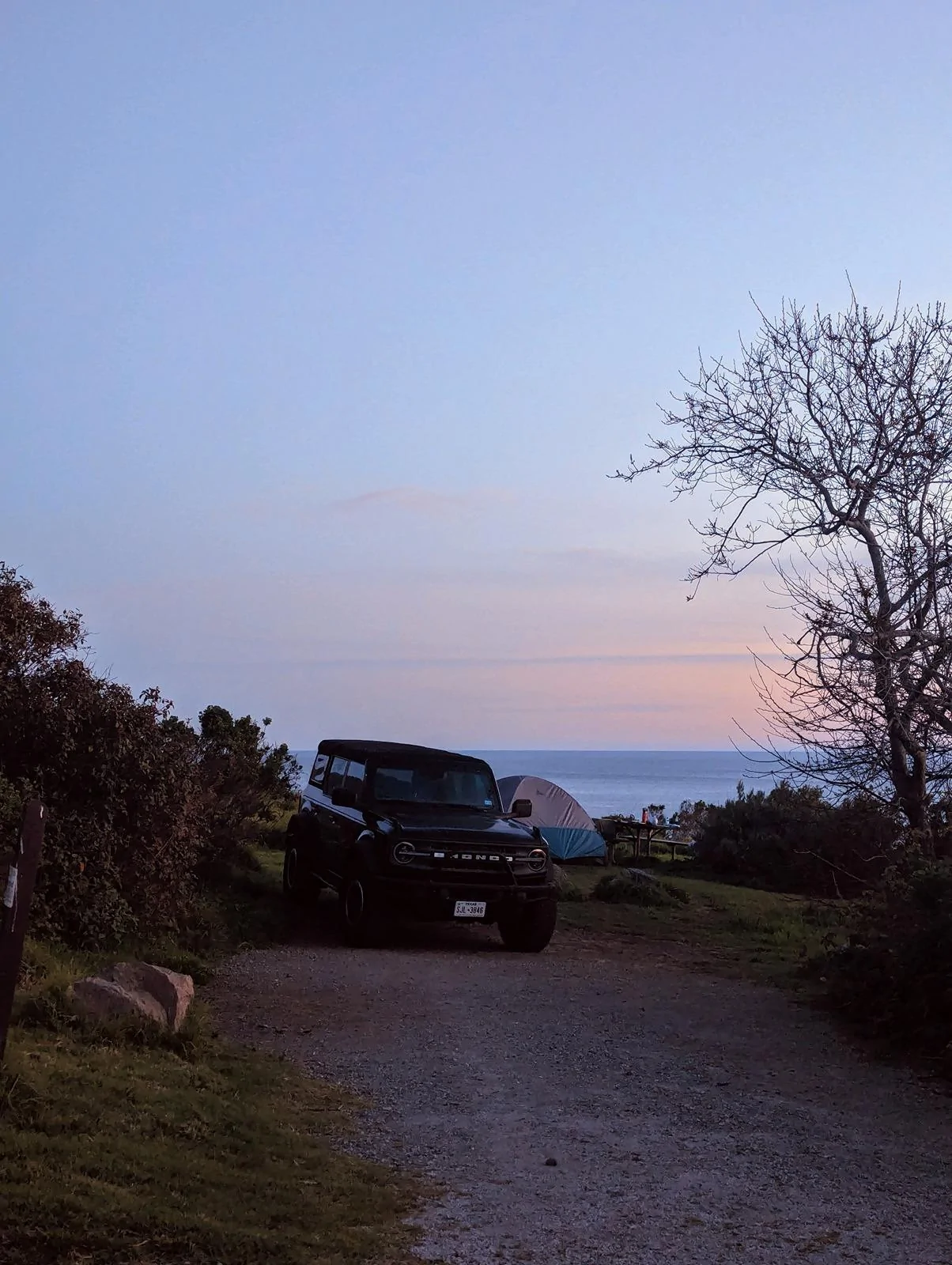 Ford Bronco Epic road trip, but had to say goodbye to my German Shepherd before we made it home Kirk Creek Sunset