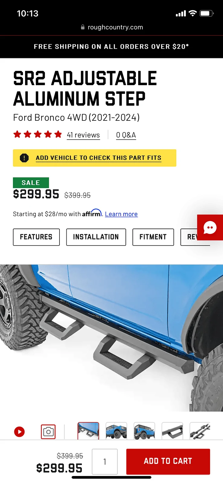 Ford Bronco Rough Country 4Dr SR2 steps F02680D6-EF20-4EBB-9EF5-9076C6E20323