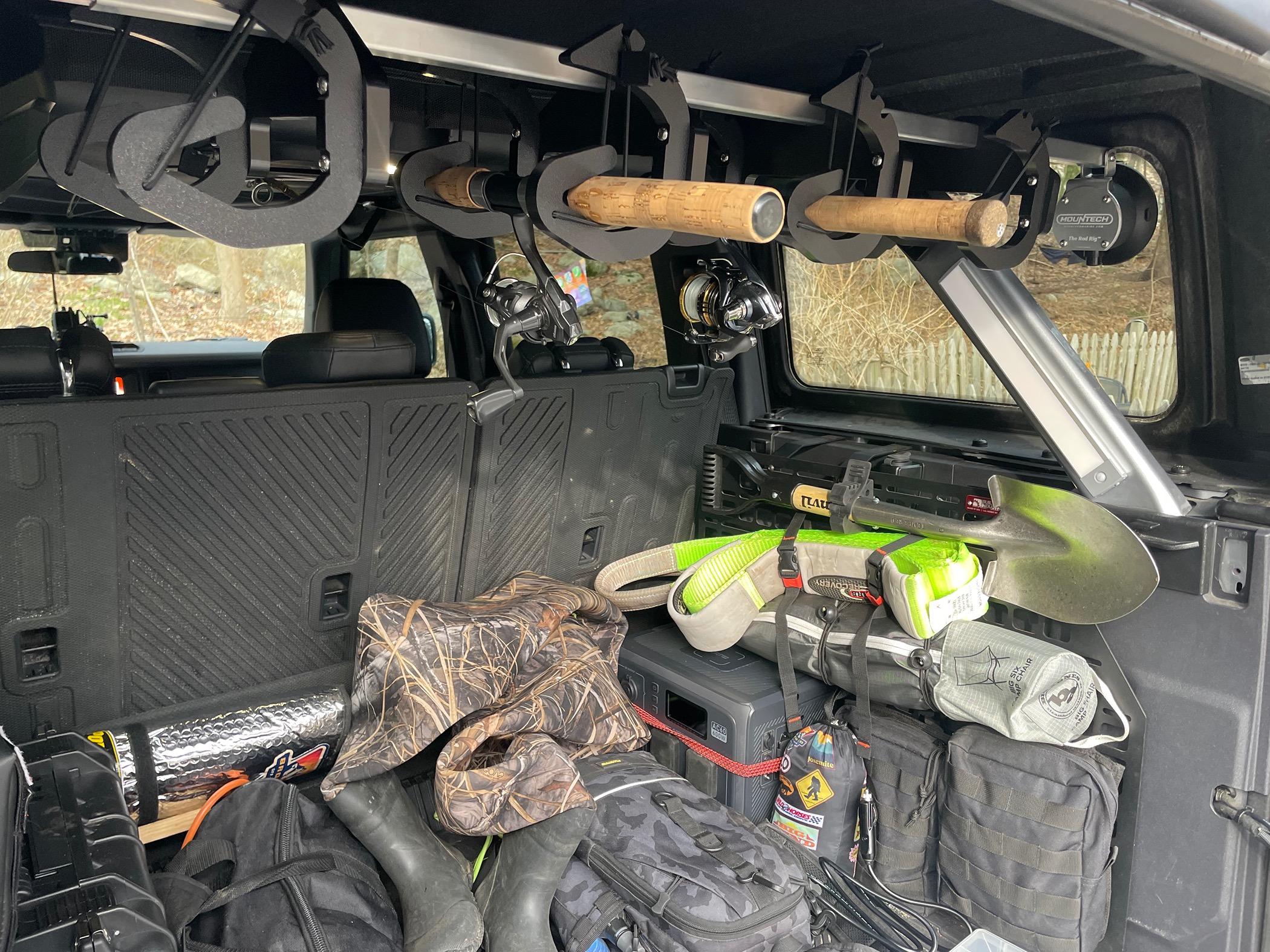 Ford Bronco Interior fishing rod rack IMG_5995