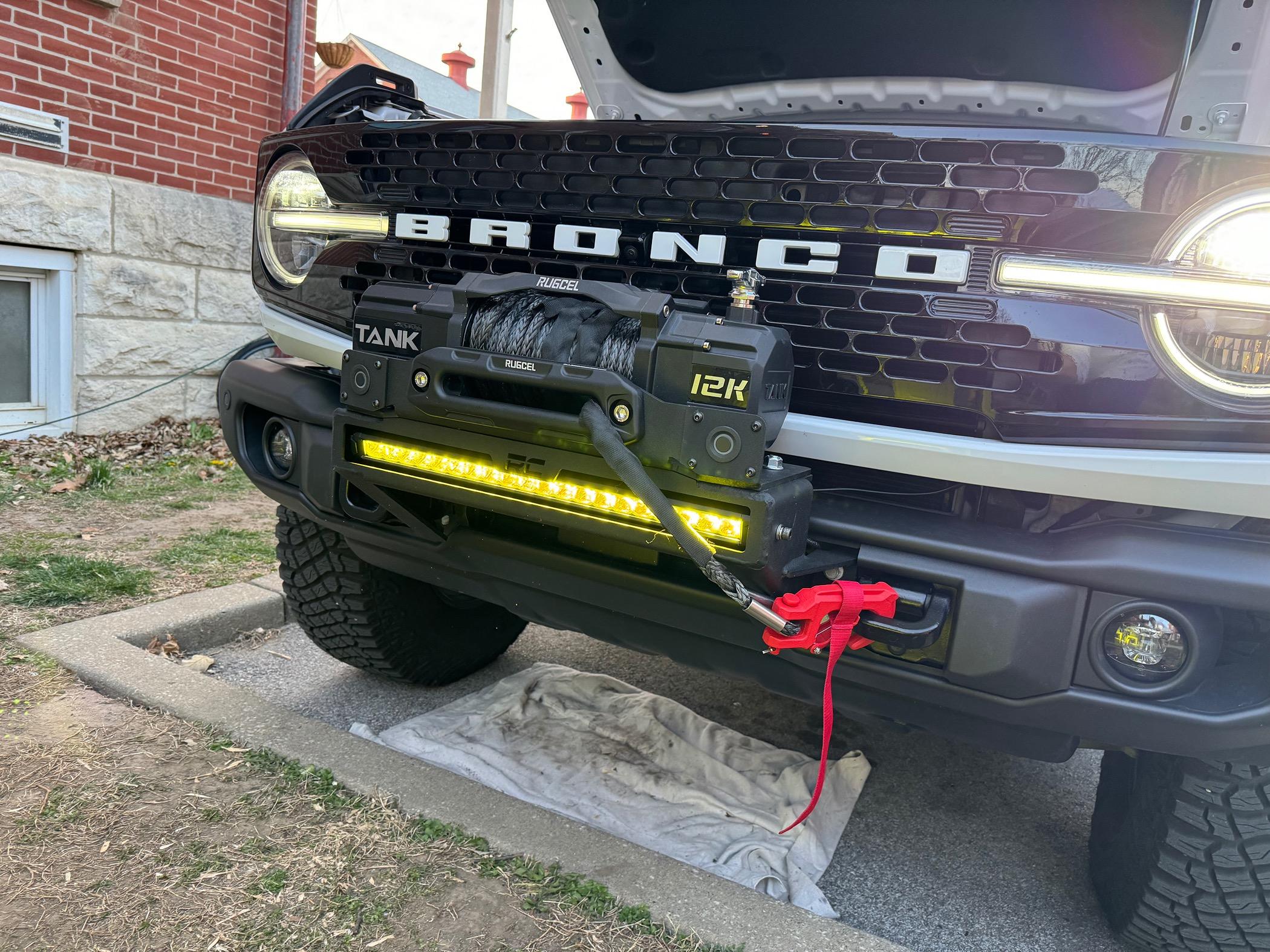 Ford Bronco Rough Country High Mount Winch on Capable Bumper IMG_1908