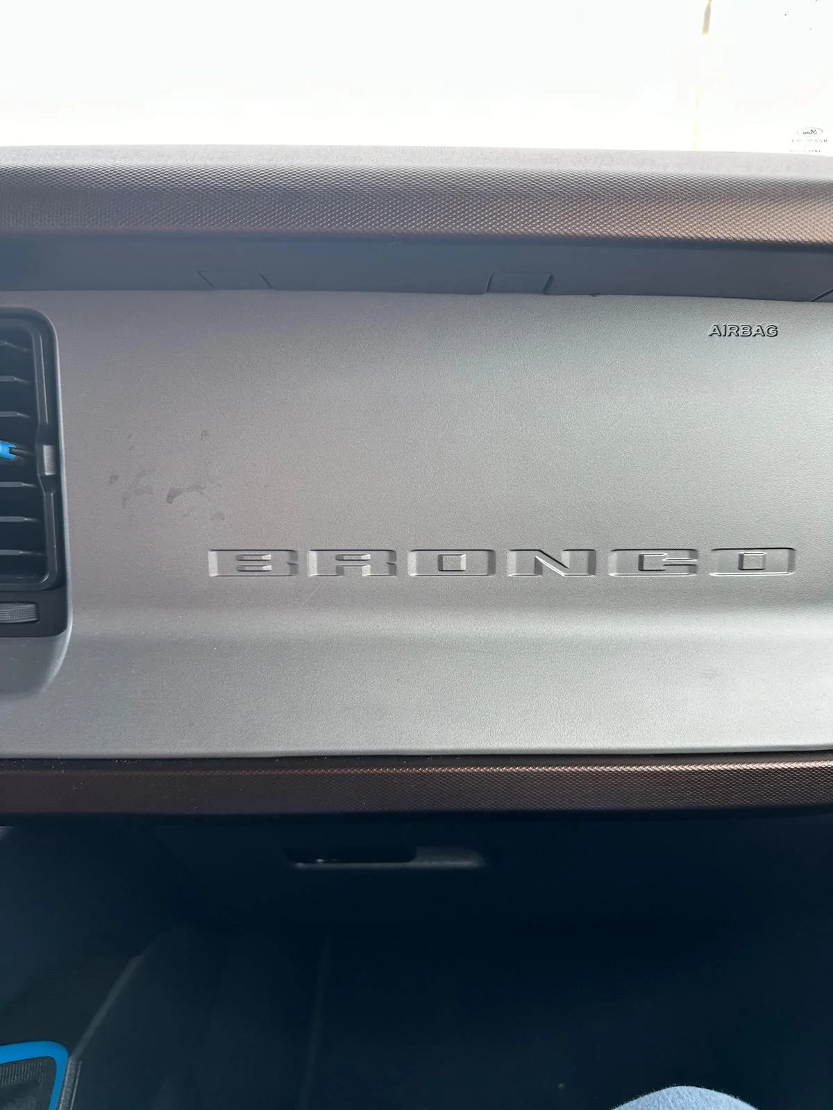 Ford Bronco Spot on dash IMG_9546