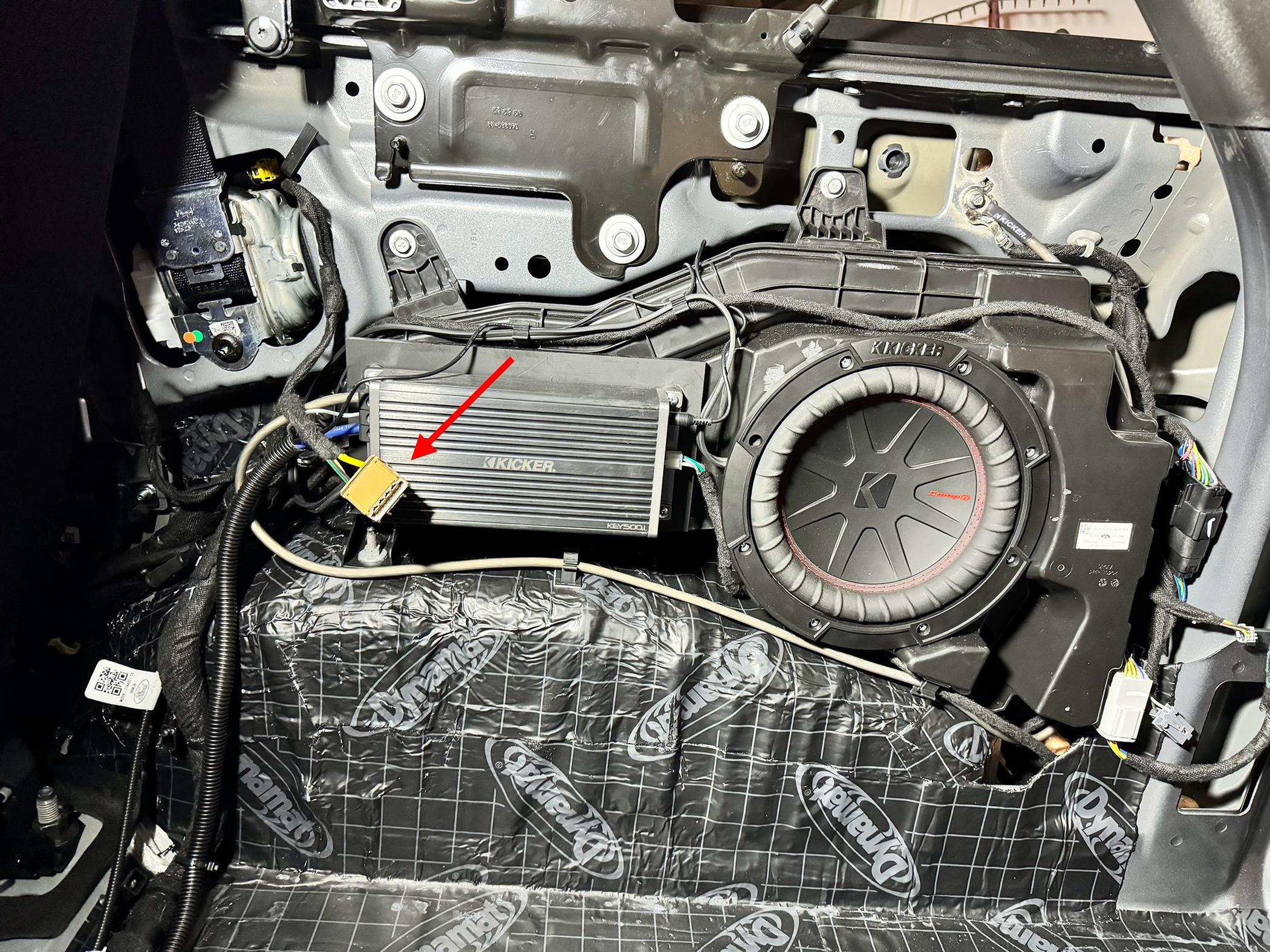 Ford Bronco OEM Amp upgrade wiring question IMG_2477