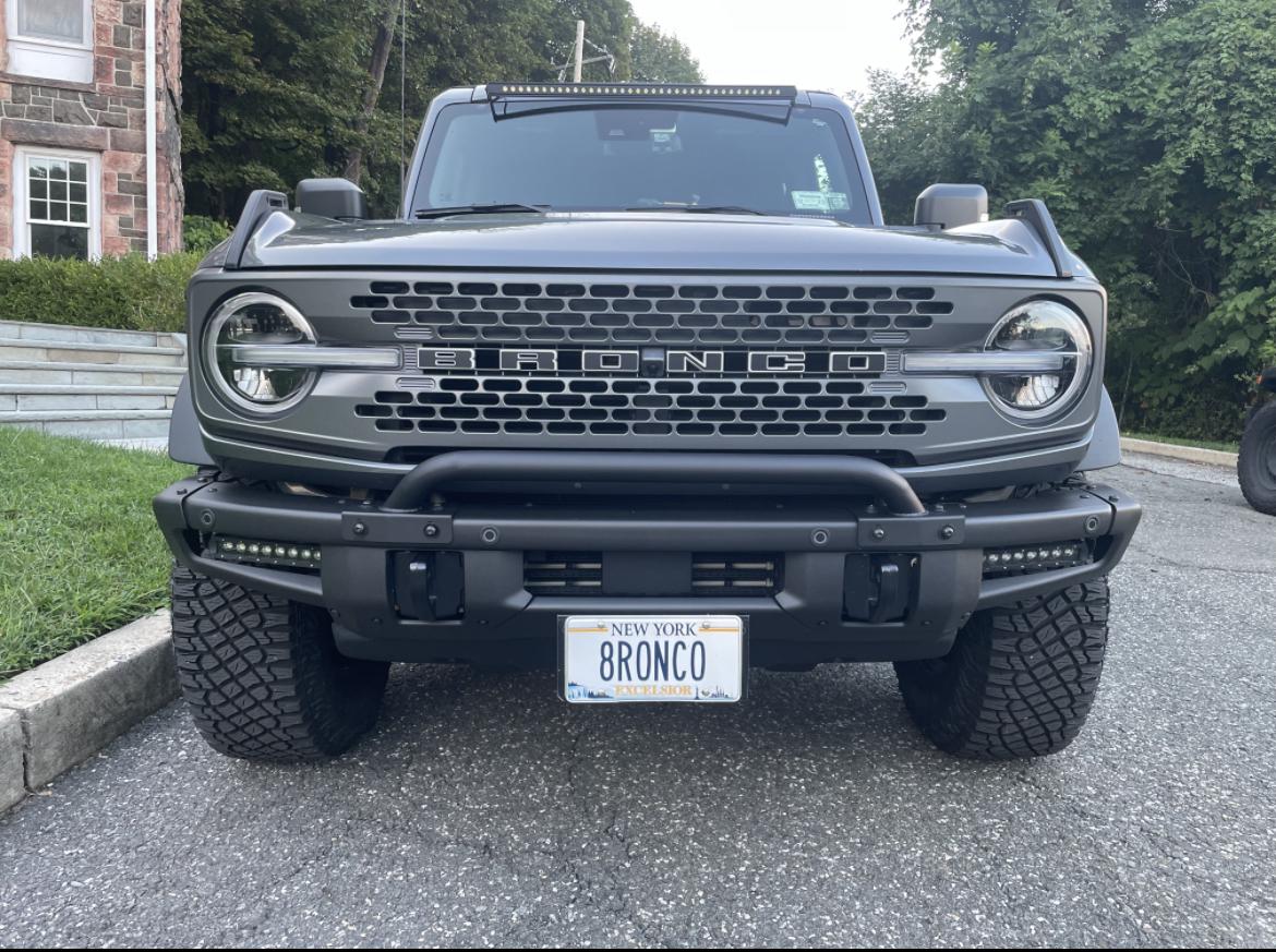 Ford Bronco Front License Plate IMG_6369