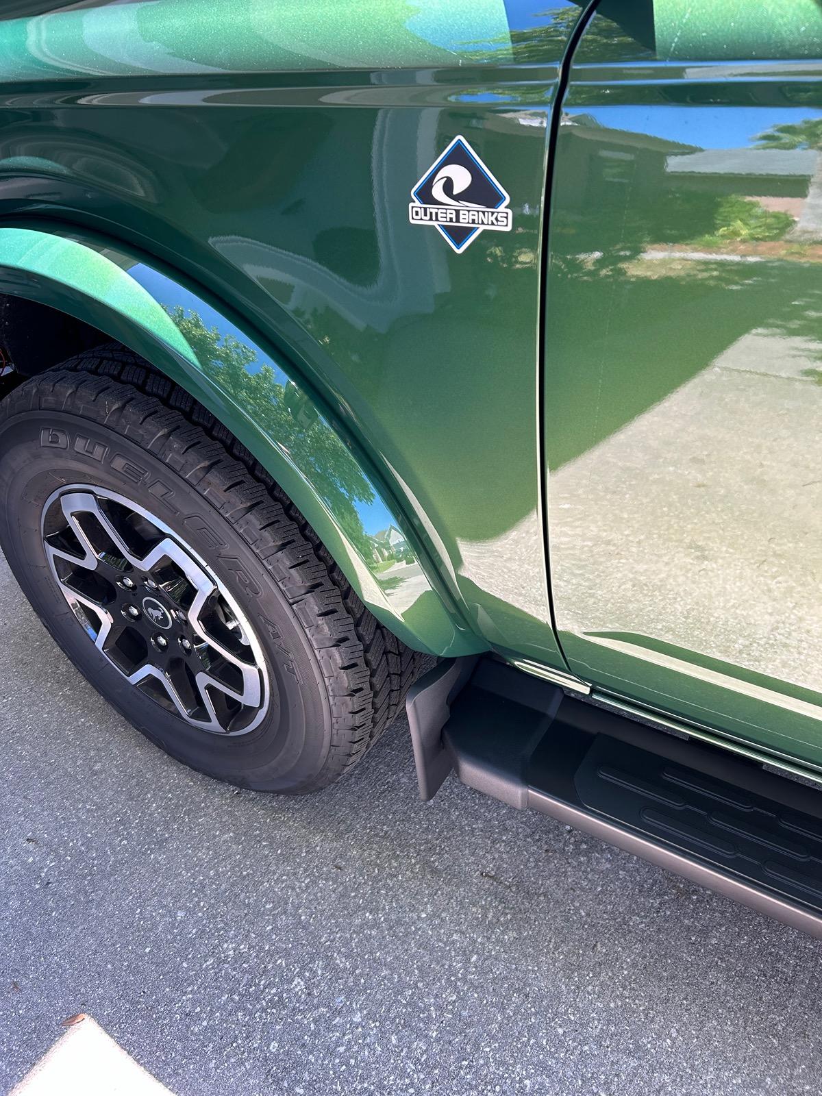 Ford Bronco Mud Flaps installed IMG_0091