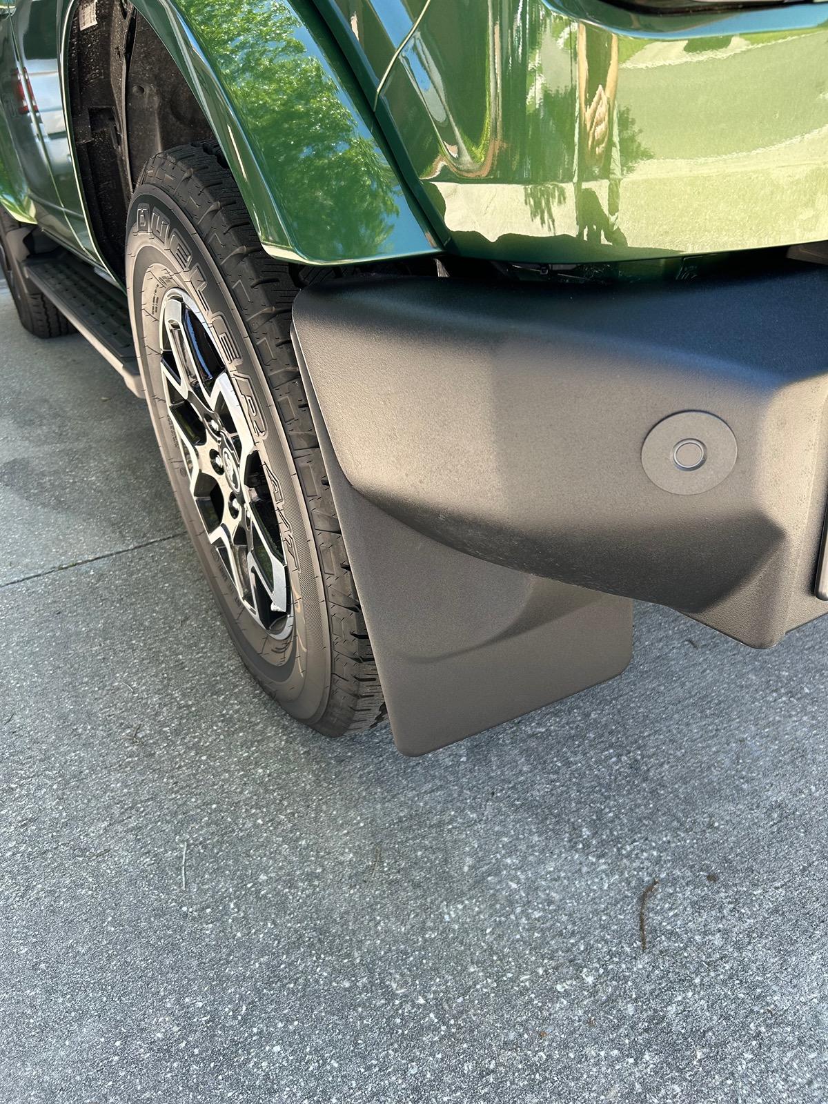 Ford Bronco Mud Flaps installed IMG_0092