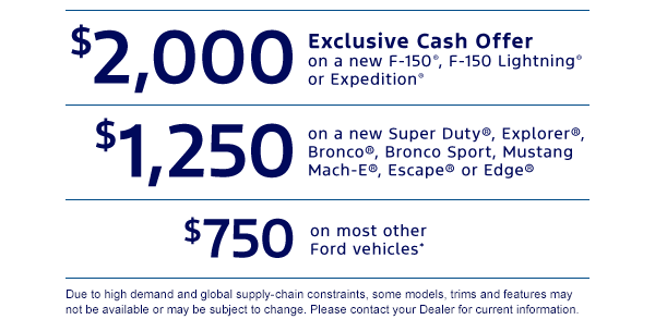 Ford Bronco Ford Incentives - MINUS Bronco unnamed