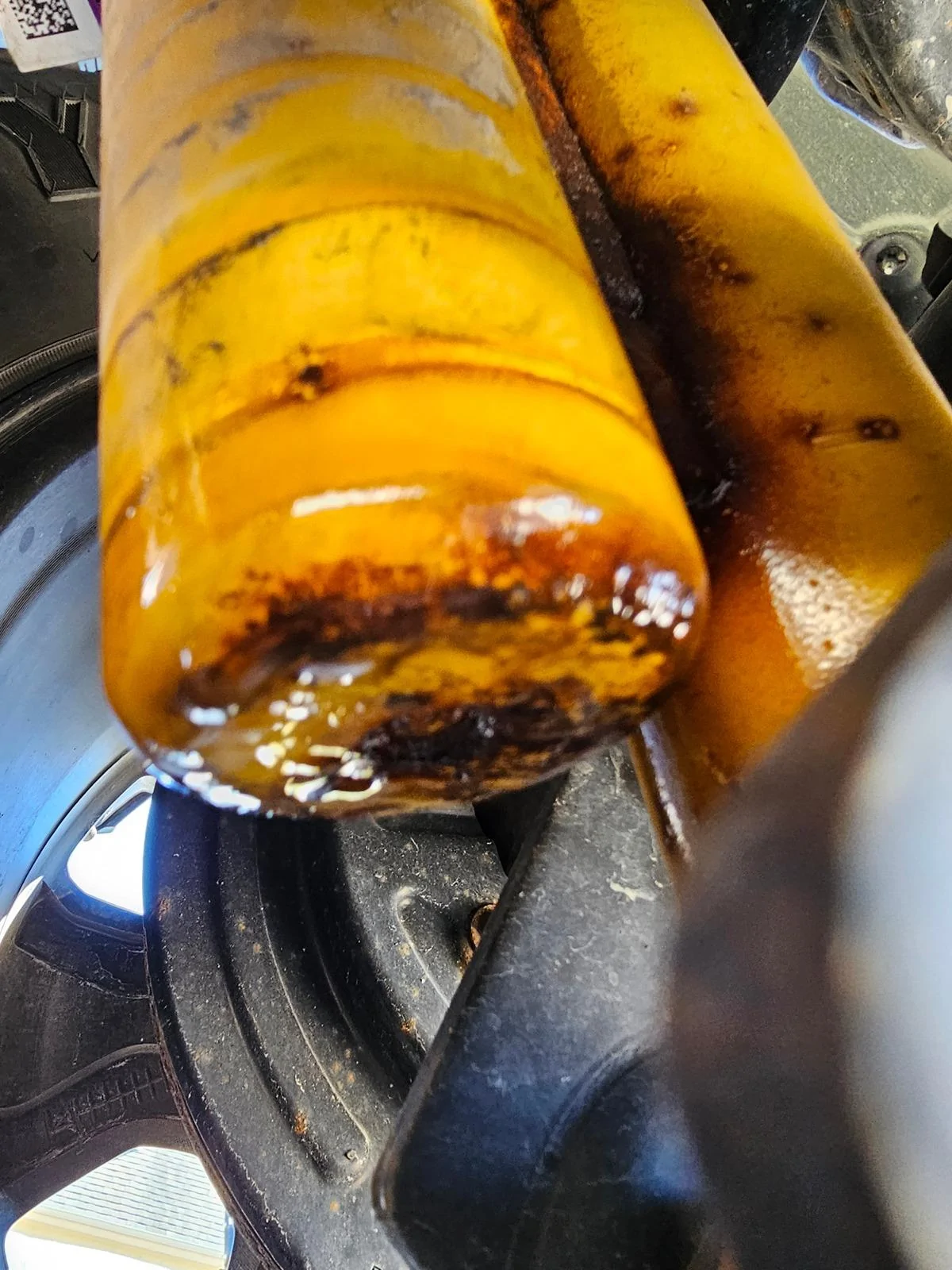 Ford Bronco Rear Shock leaking @ just under 42k miles 20240407_140525