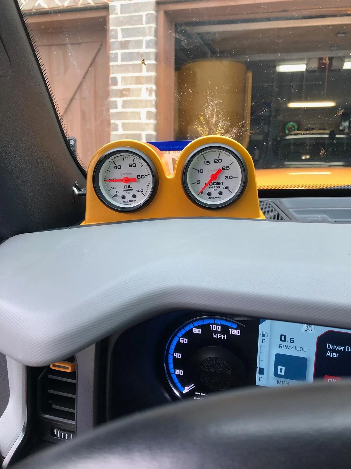 Ford Bronco Oil Pressure Gauge Install IMG_0892