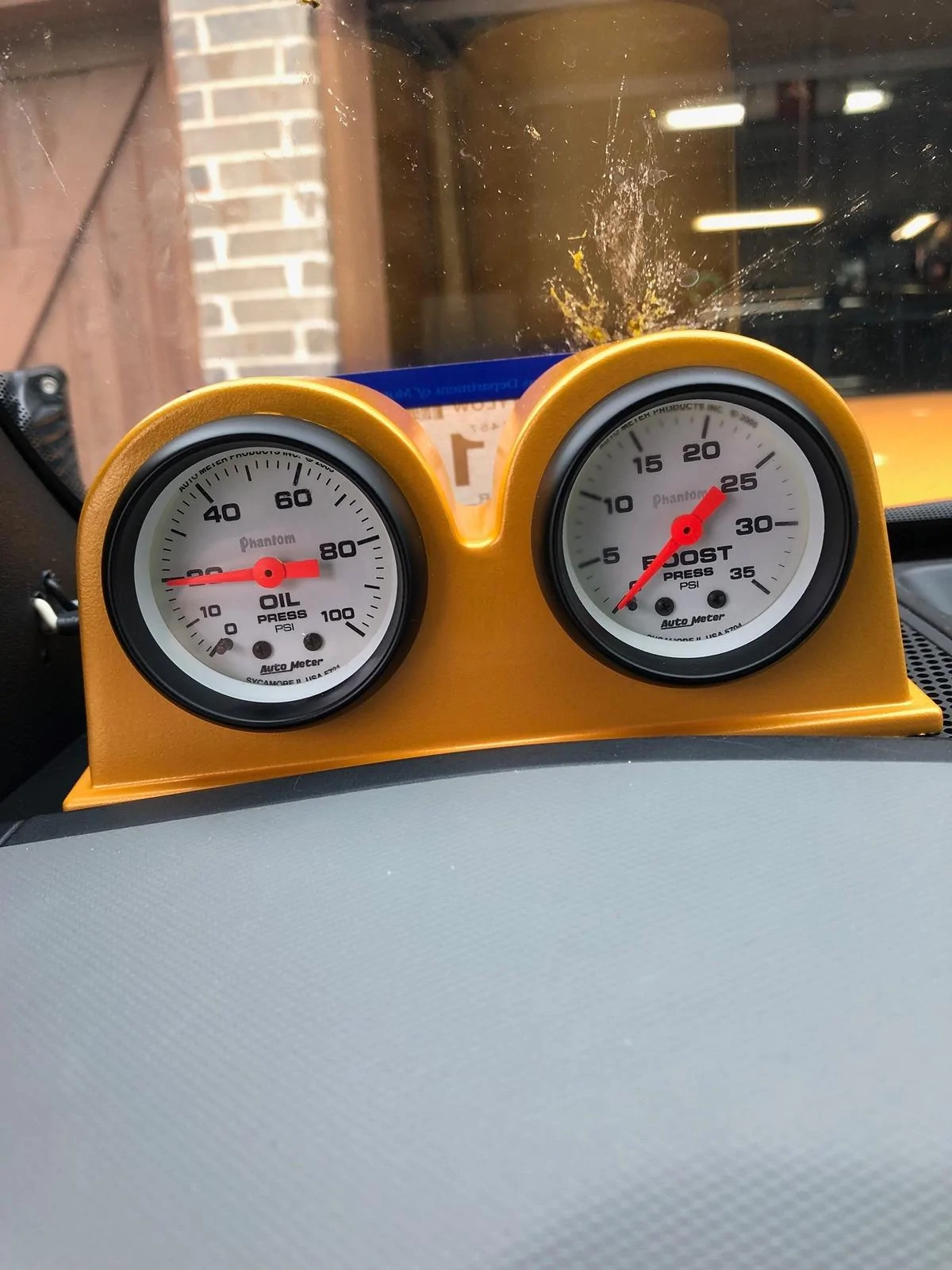 Ford Bronco Oil Pressure Gauge Install IMG_0891