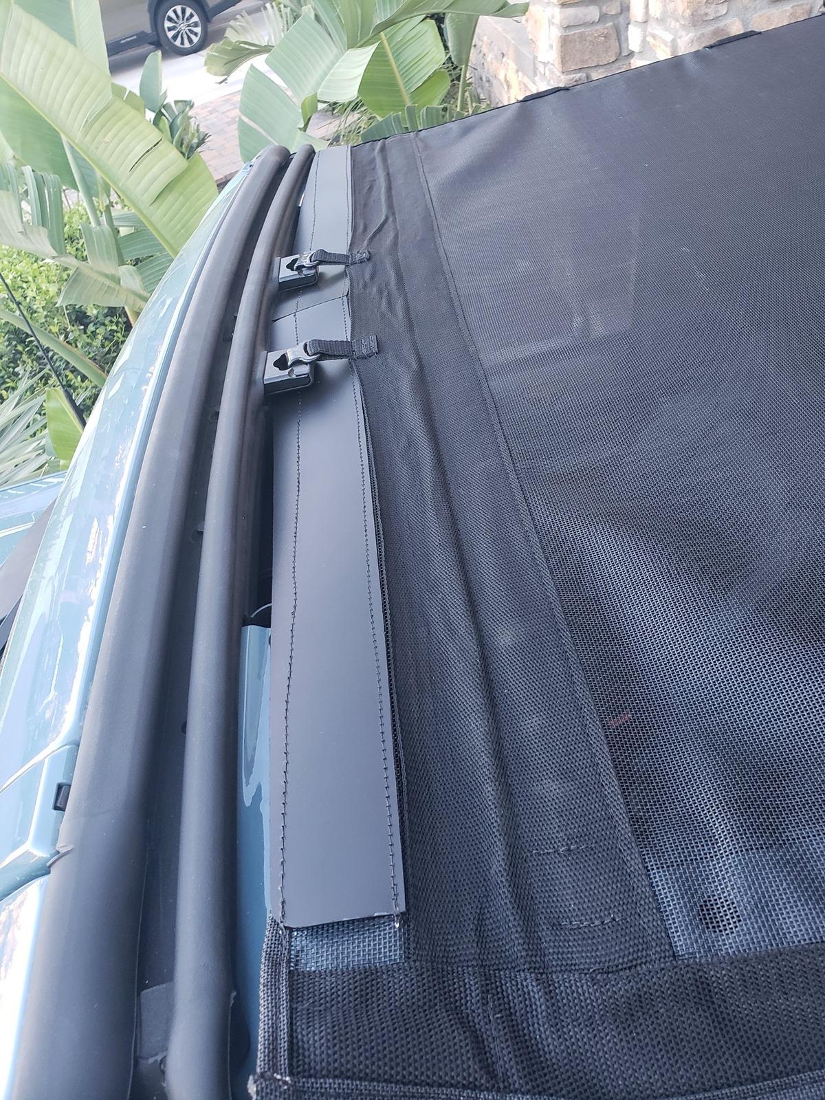 Ford Bronco Jtop Bimini shade installed 20240409_183910