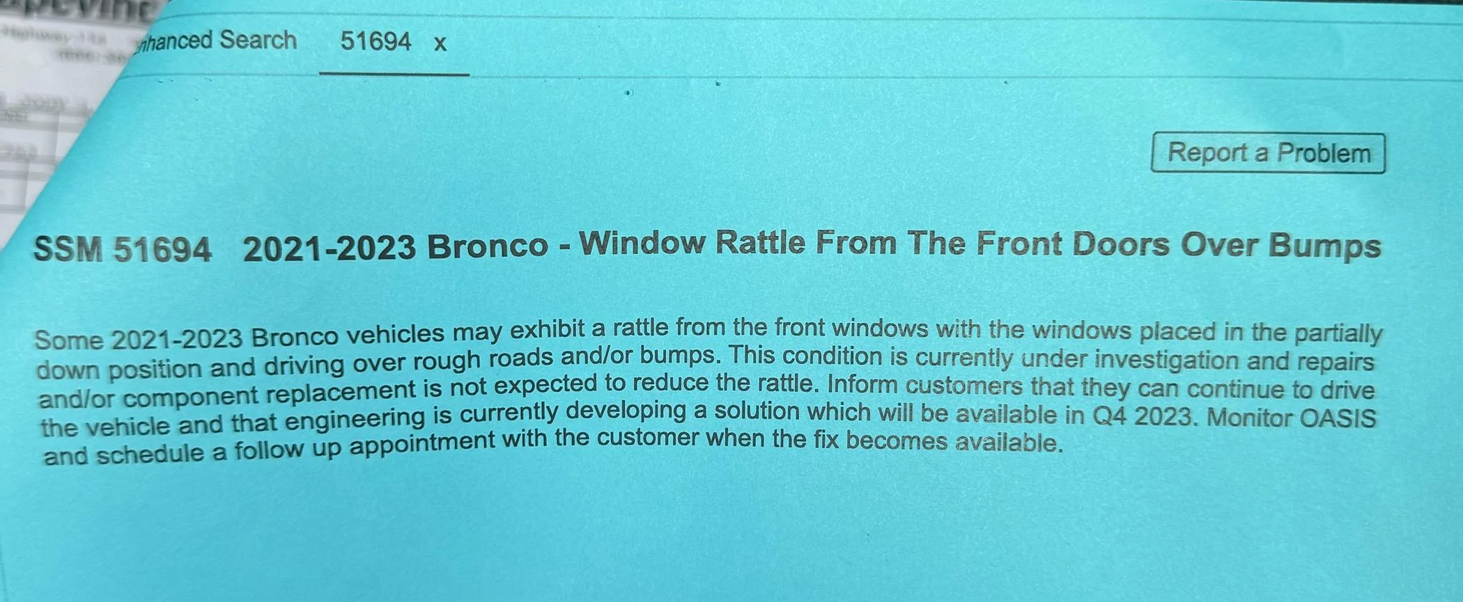 Any 2023 Bronco owners have the Window Rattle issue? | Page 7 ...