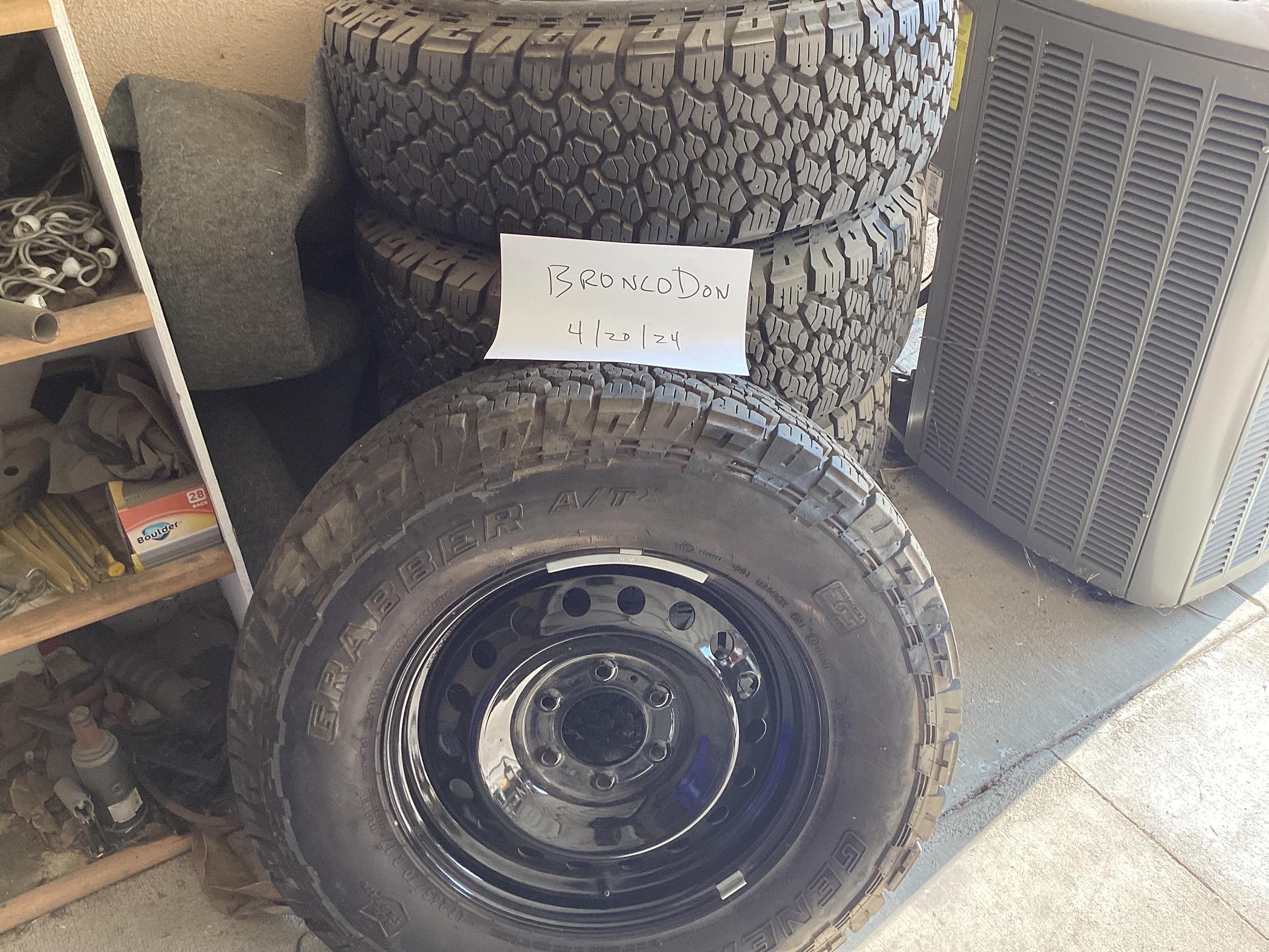 Stilly Rims California - Black diamond tires with steely,s and TPM | Bronco6G ...