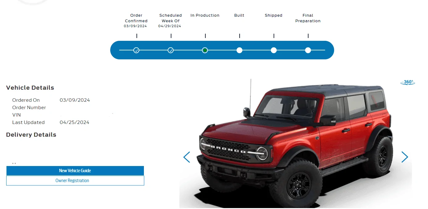 Ford Bronco Bronco Build week 4/29 1714075103890-2i
