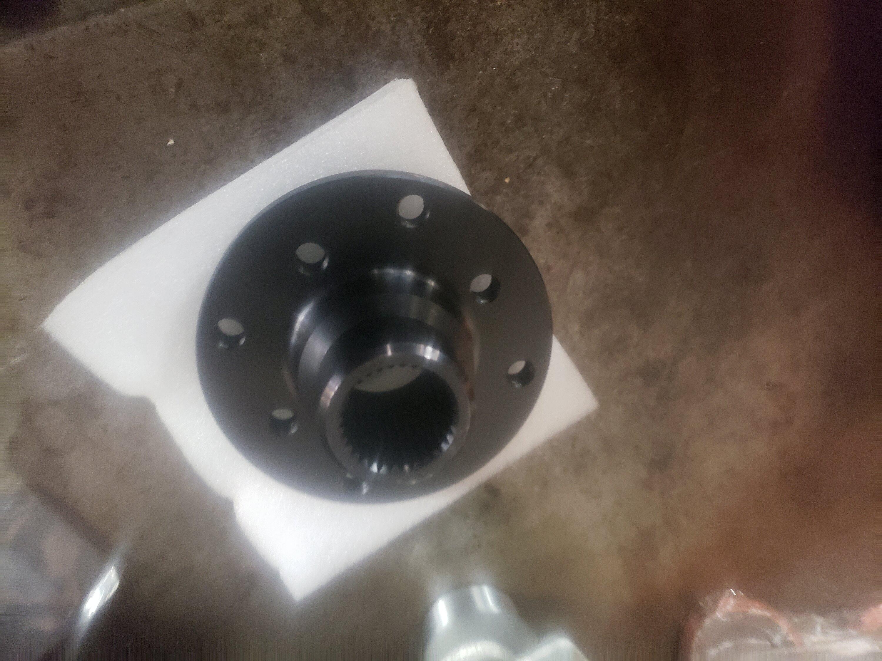 Ford Bronco Adams Driveshaft double cardan style driveshaft installed 20240425_112208