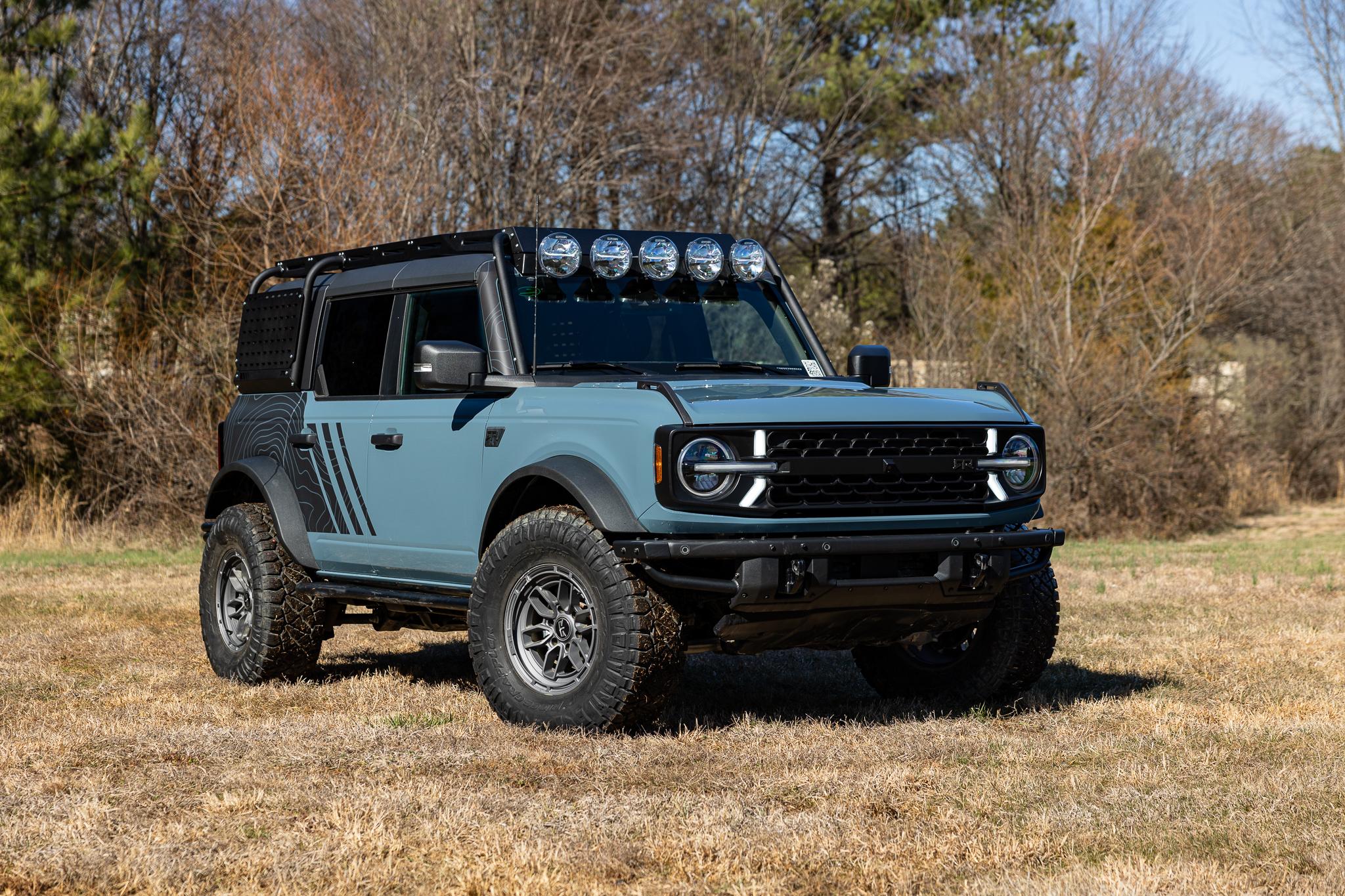 Modular Roof Rack for 4-door, hard or soft top, Ford Bronco from RTR ...