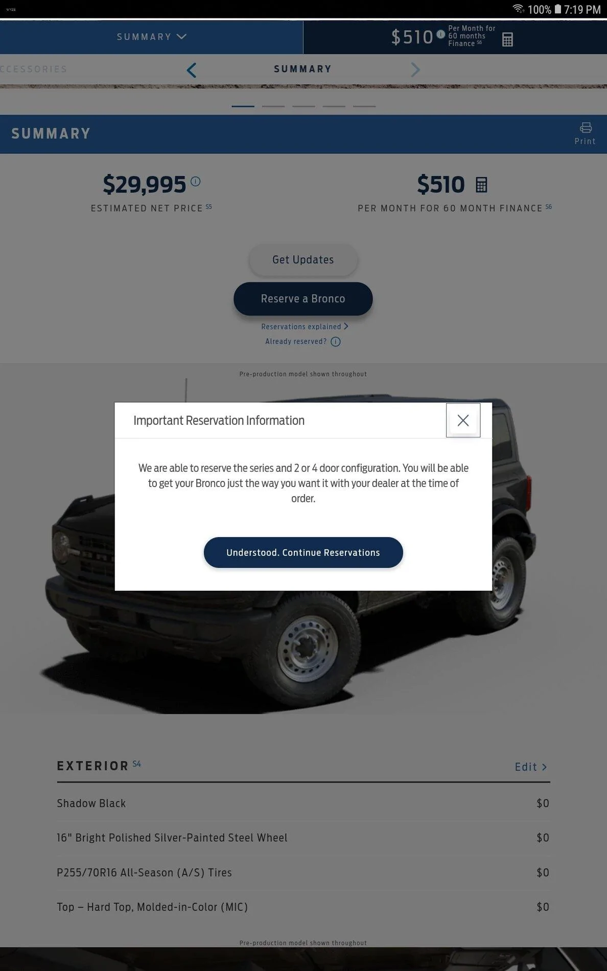 Ford Bronco Trying to reserve... Screenshot_20201118-191908_Chrom