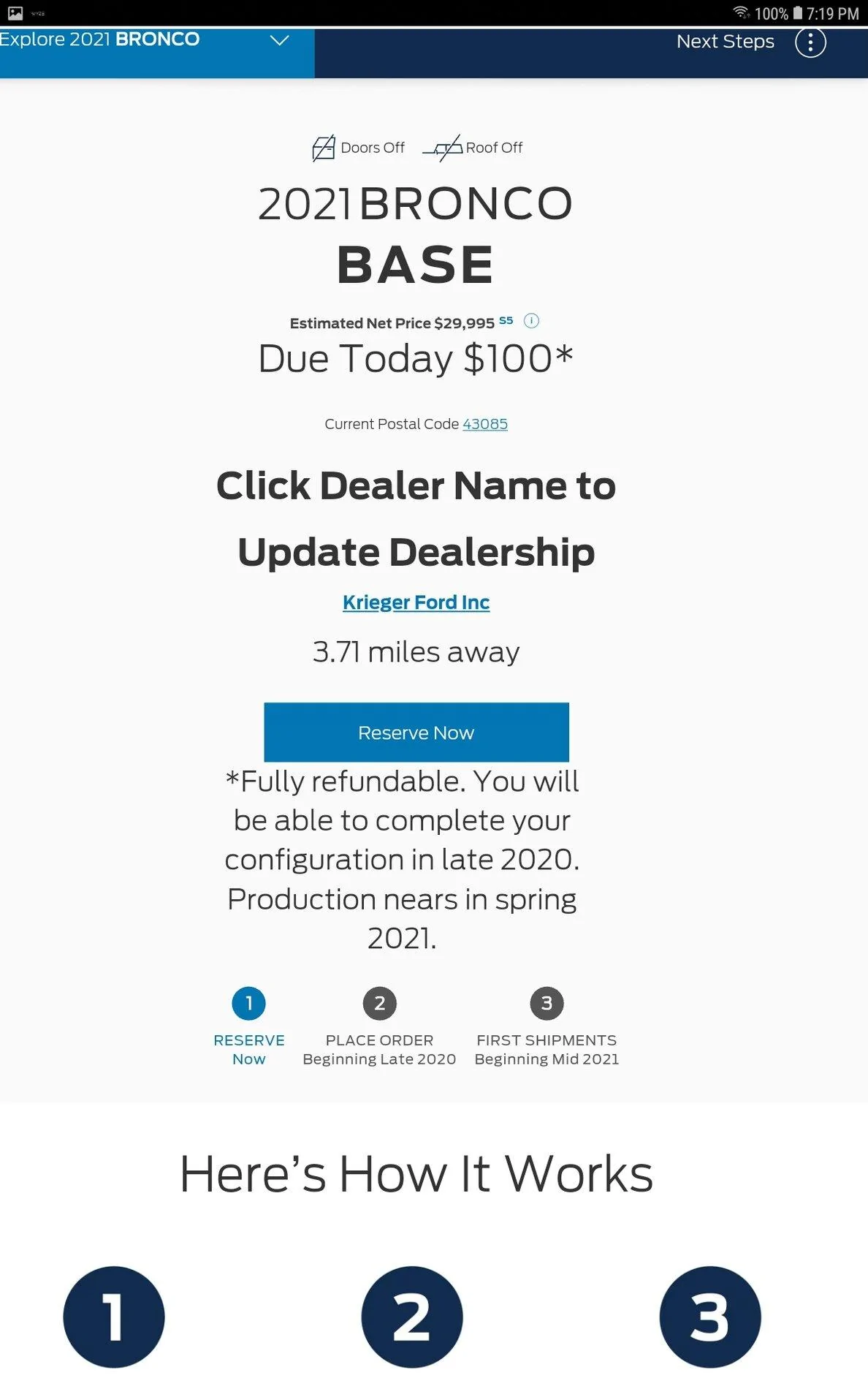 Ford Bronco Trying to reserve... Screenshot_20201118-191925_Chrom