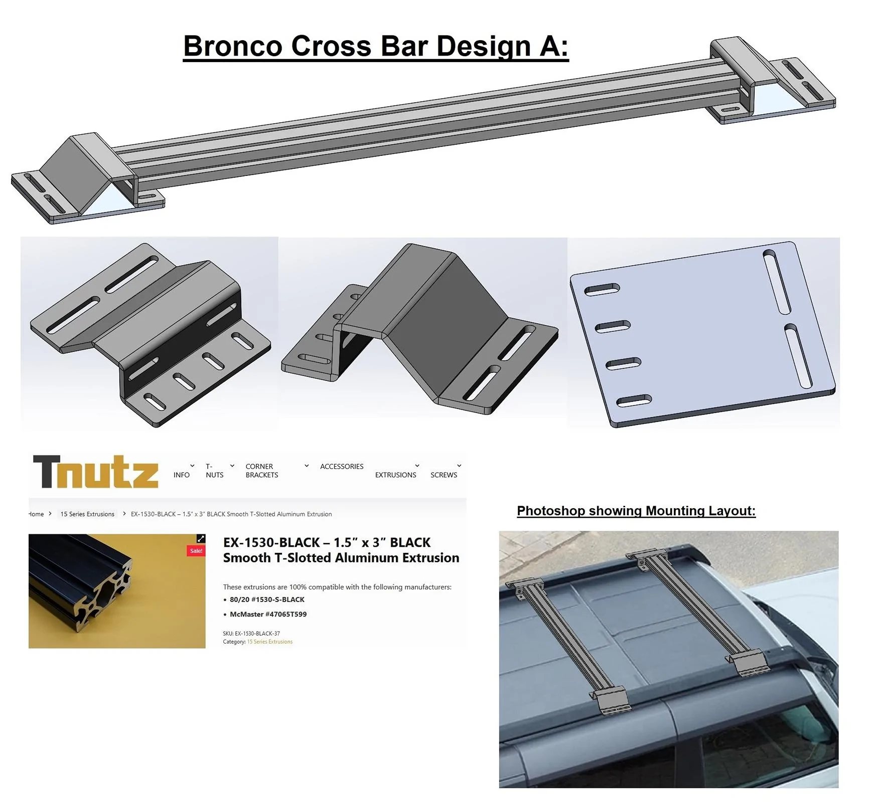 Ford Bronco Does Anything Work With OEM Rack? BR Cross Bar Design A