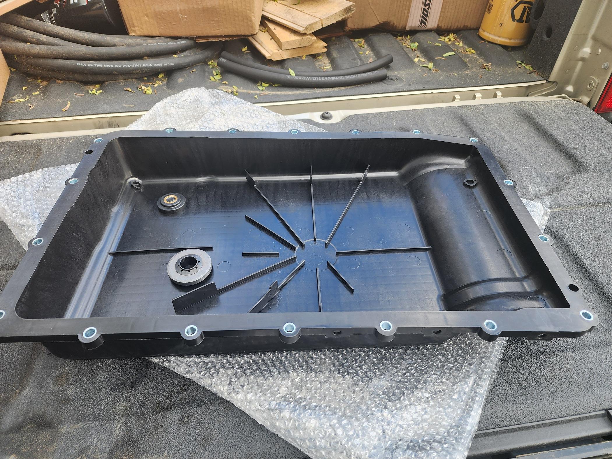 Ford Bronco Trans pan w/drain by Dorman 20240429_173407