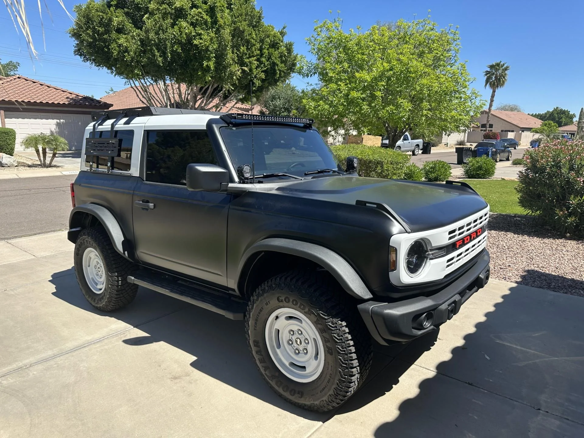Ford Bronco Heritage Edition 2-Door Build (Xpel Stealth PPF, TrailRax Modular Half Rack, FP Axle Back) Heritage Edition