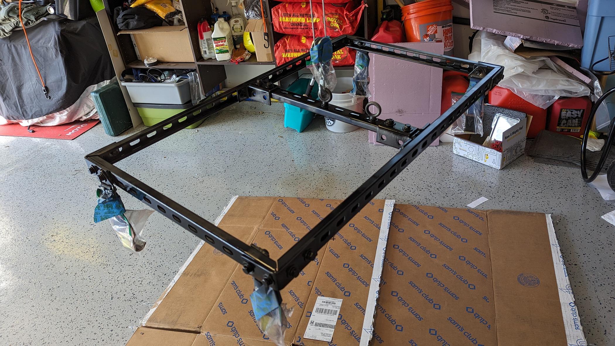 Ford Bronco My DIY Homemade Hard Top Lift Ceiling Winch System PXL_20231015_154000004