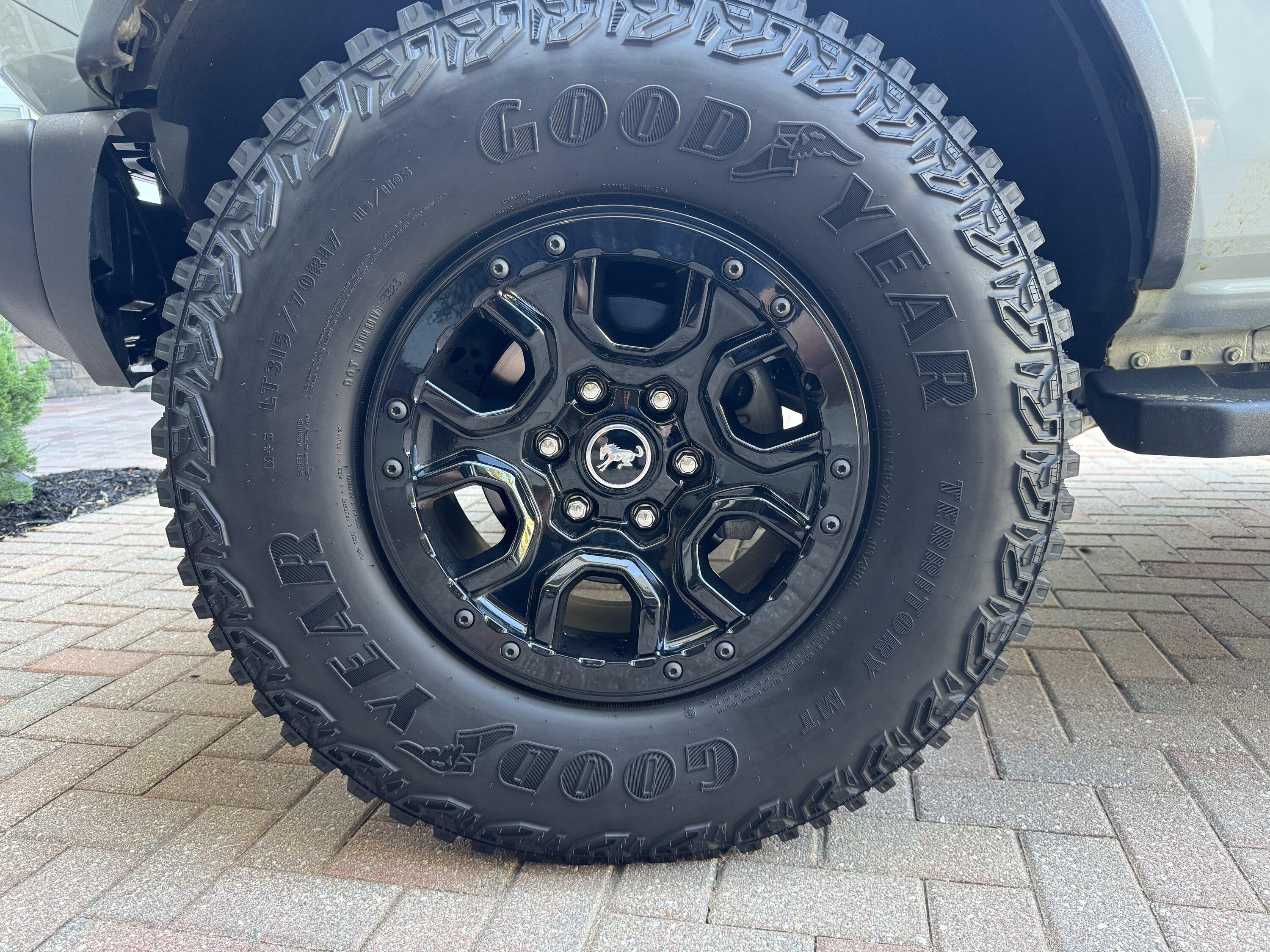 Ford Bronco Black lut nuts installed - so much better! IMG_0745
