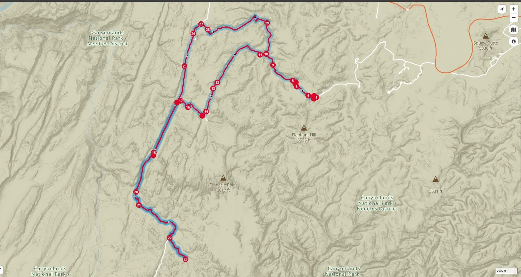 Ford Bronco Moab Meetup Day 1 Journal: Elephant Hill Rd 4-29-24 Trail Rout