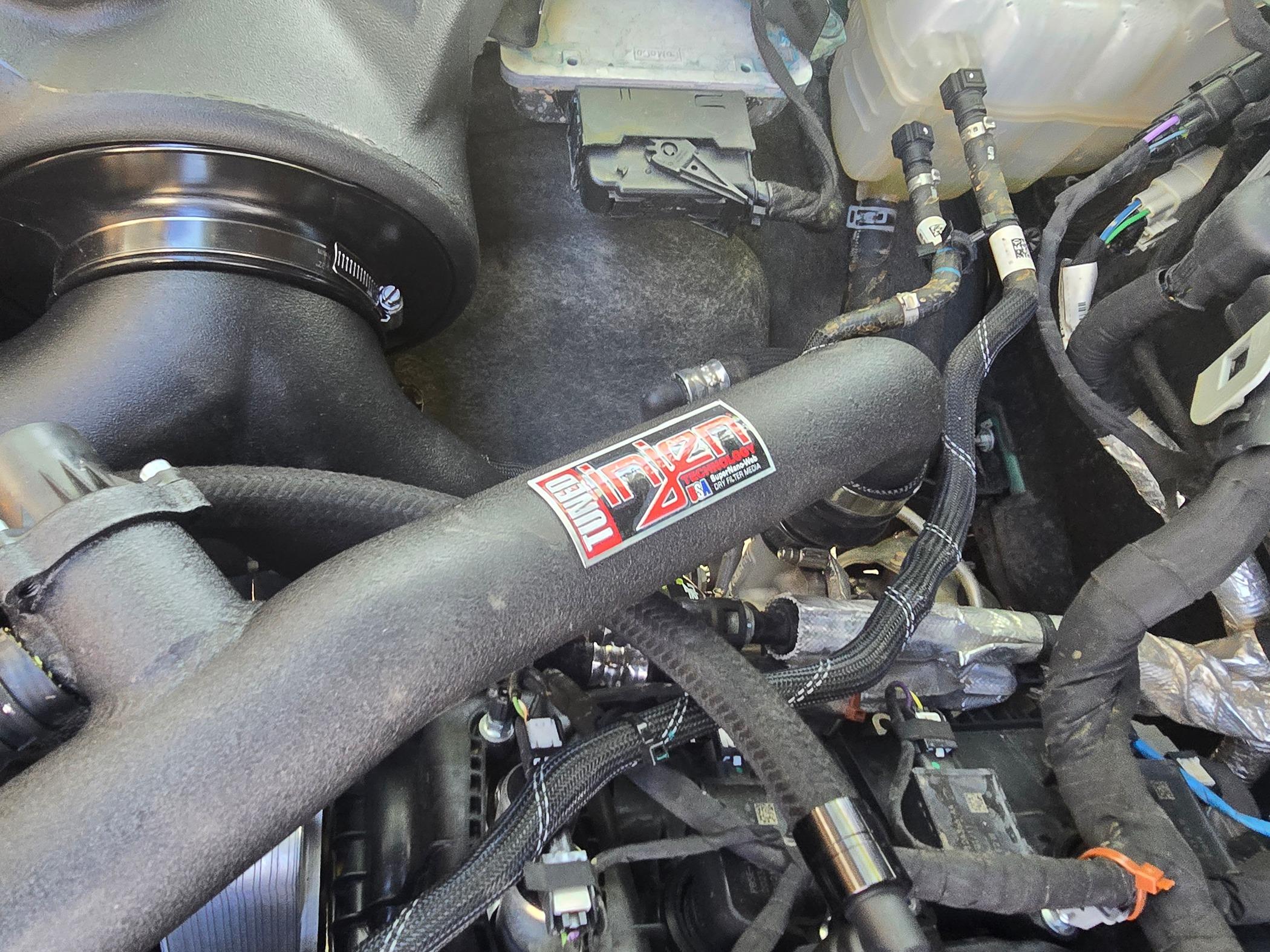 Ford Bronco Injen Intake & Charge Pipe installed on 2.7 Bronco 20240505_163505