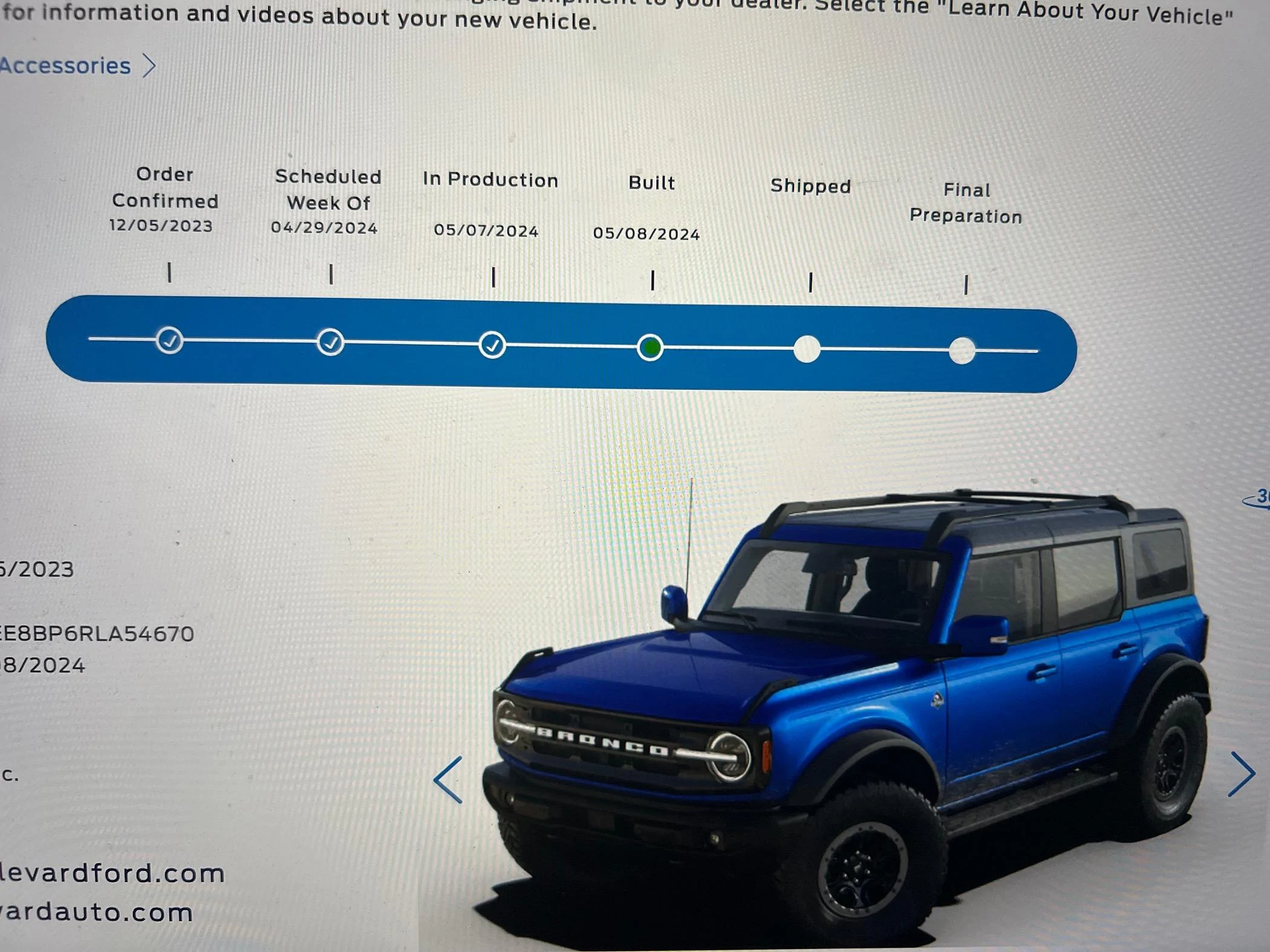 Ford Bronco Bronco Build week 4/29 IMG_2295