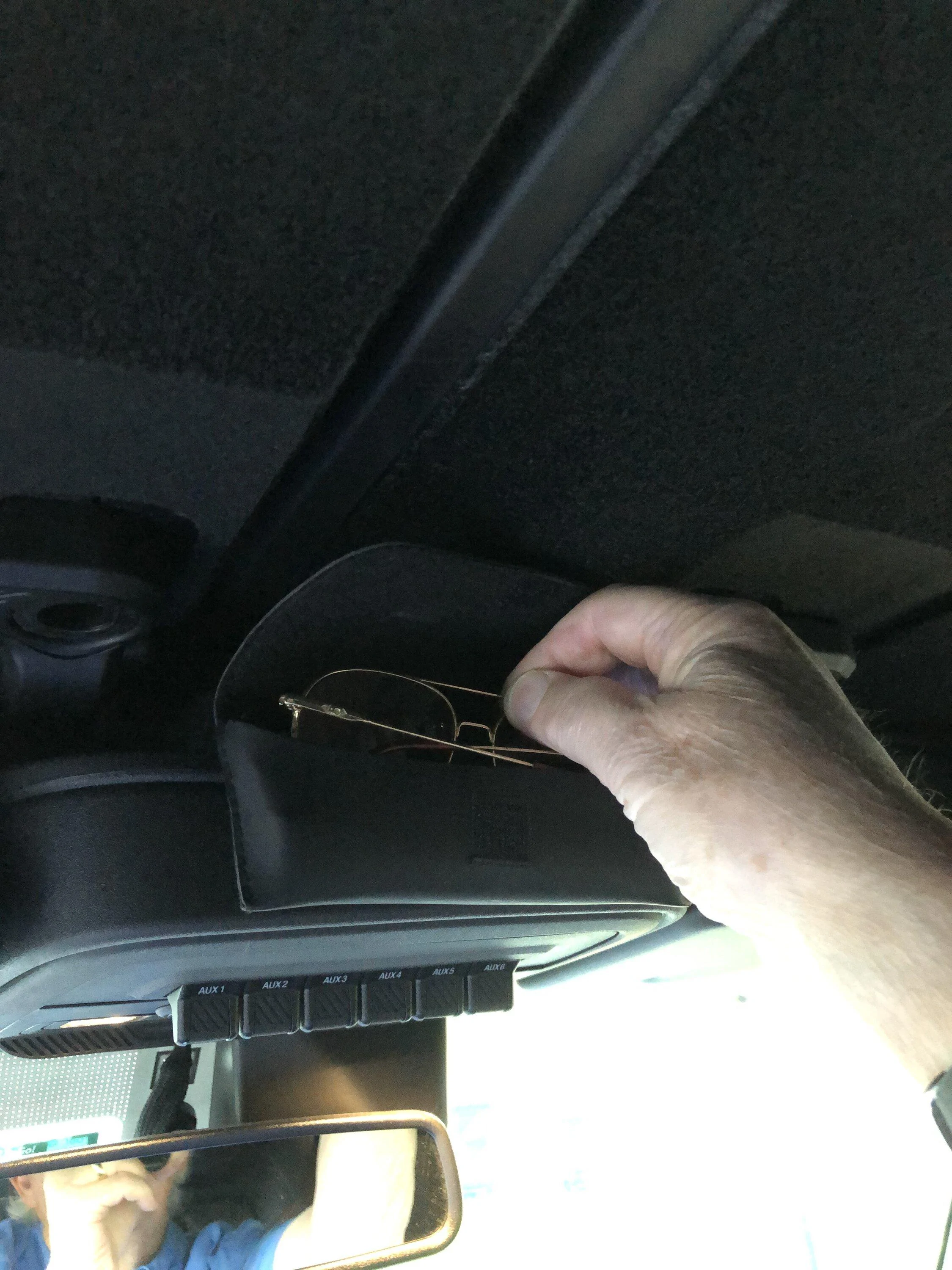 Ford Bronco Sunglass storage solved! IMG_2436