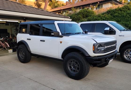 Ford Bronco New Falken AT4W 35/11.5 17 tires Passenger quarter front Falken AT4W 35 - 11.5 - 17
