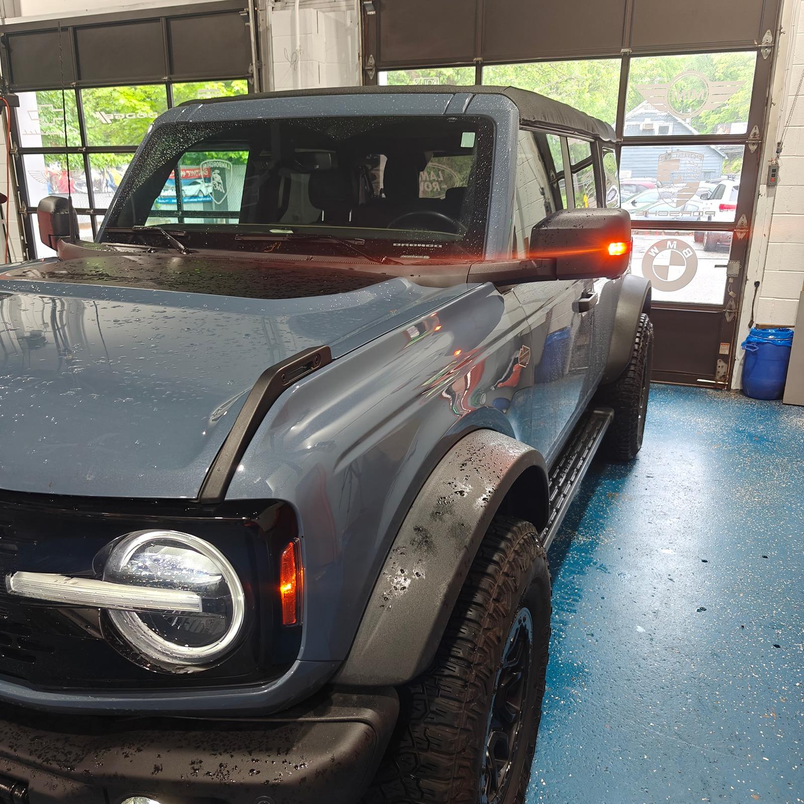 Ford Bronco How to disable the speed limitations for the side mirror lights? 1000007259