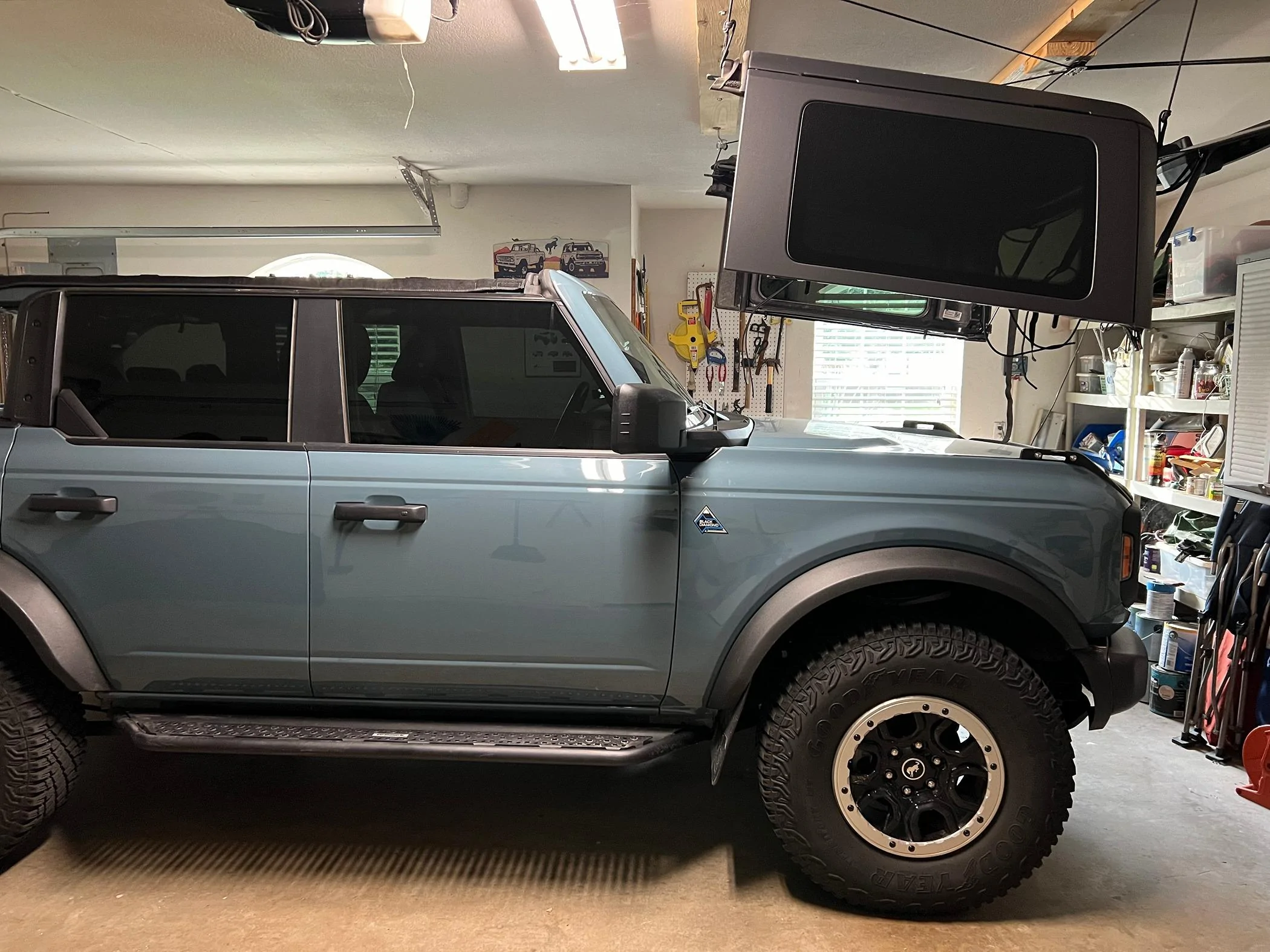 Ford Bronco Min Height Required for Hoist? bronco top hoist