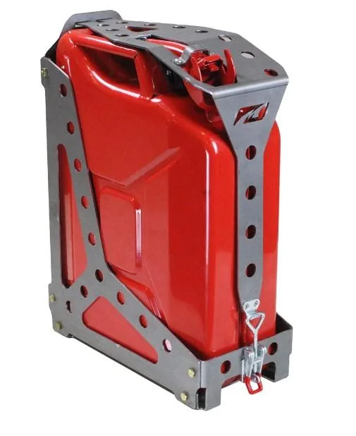 Ford Bronco Jerry can mount solution to tailgate? motobuilt