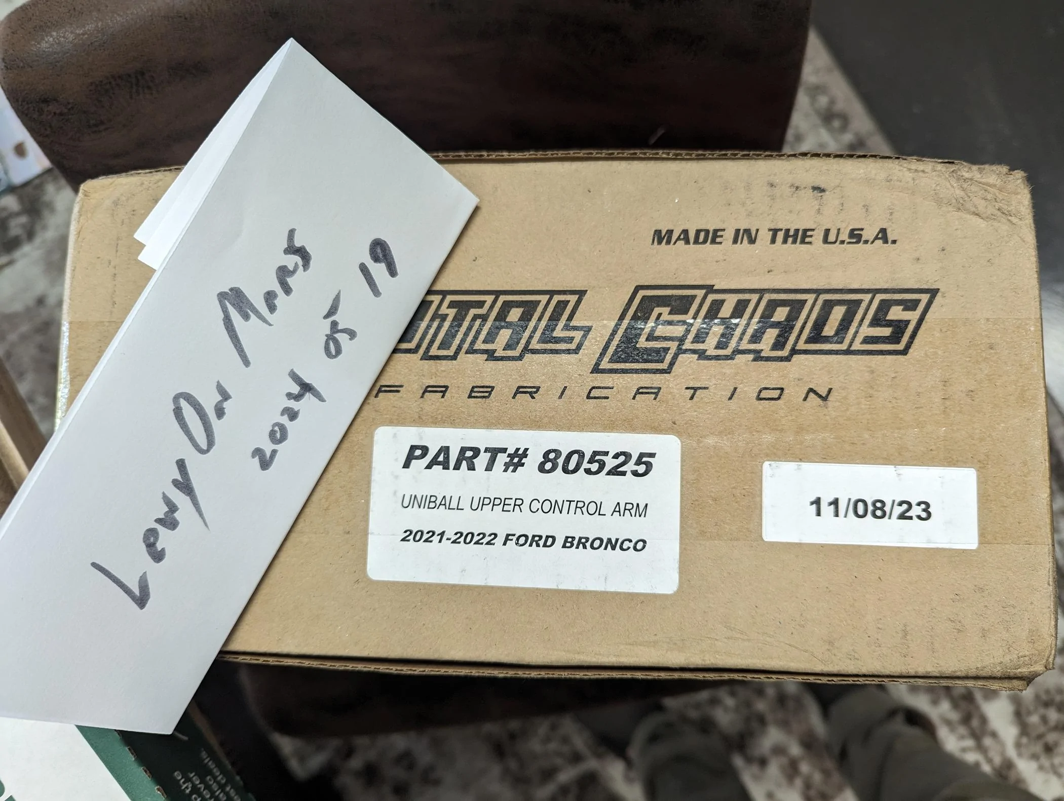 Ford Bronco FS: Total Chaos Upper Control Arms (UCA) PXL_20240519_181946931