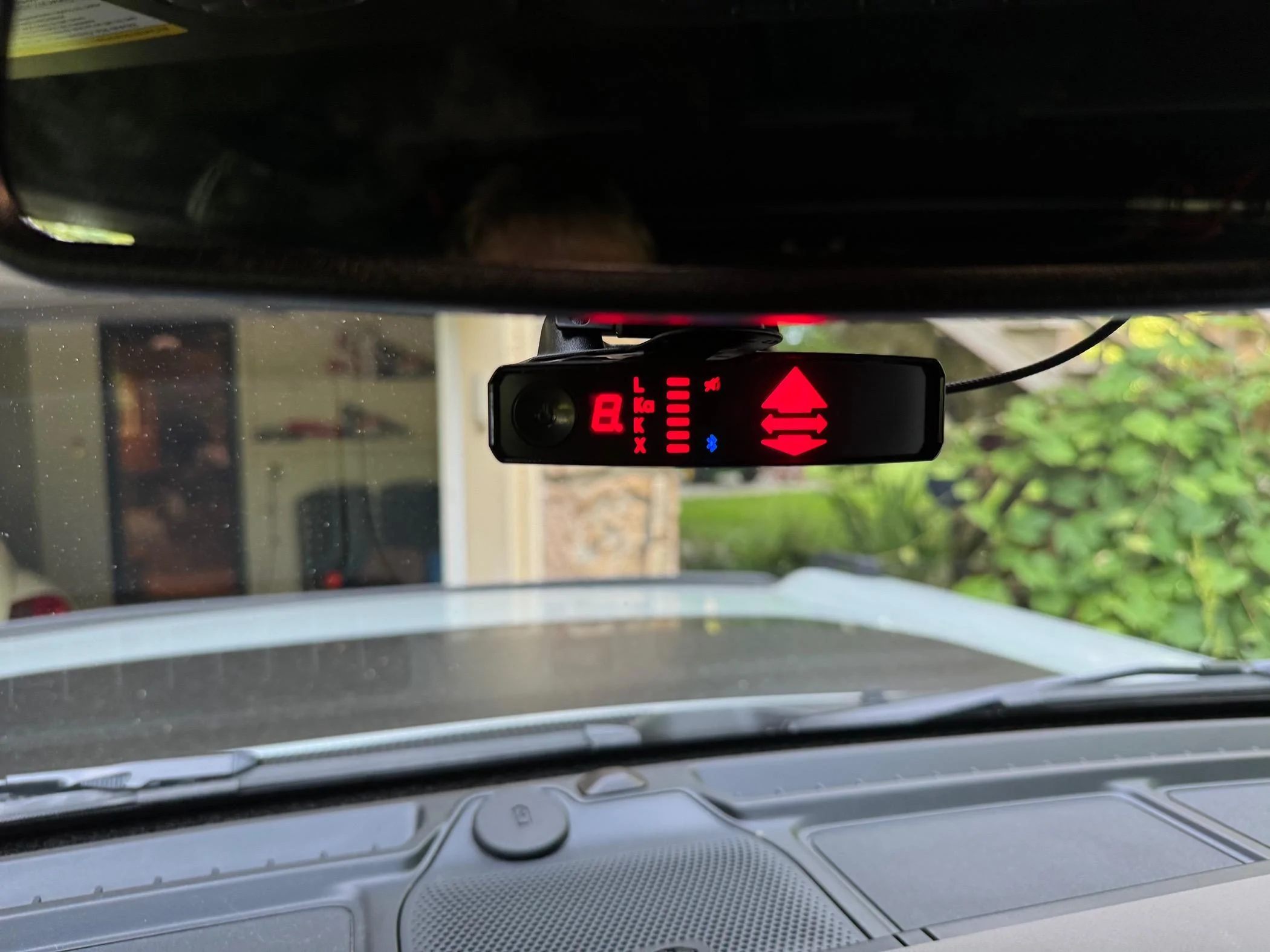 Ford Bronco Valentine One radar detector installed today with BlendMount and MirrorTaps! IMG_7659