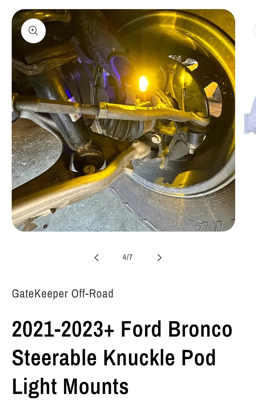 Ford Bronco Knuckle mount lights IMG_5364