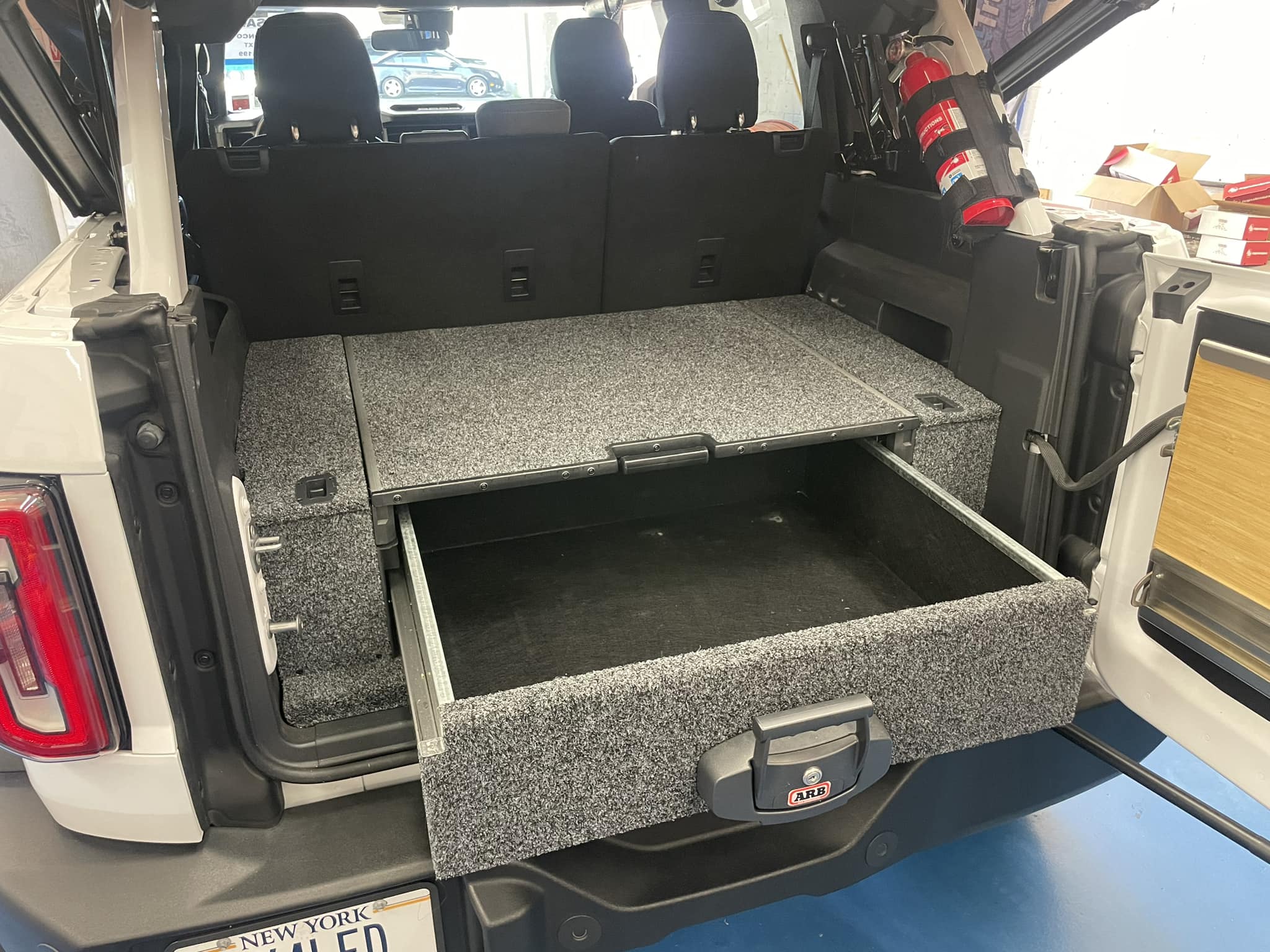 Ford Bronco FS: ARB Roller Drawer Kit Storage System with Roller Top for 2021+ Ford Bronco storage2