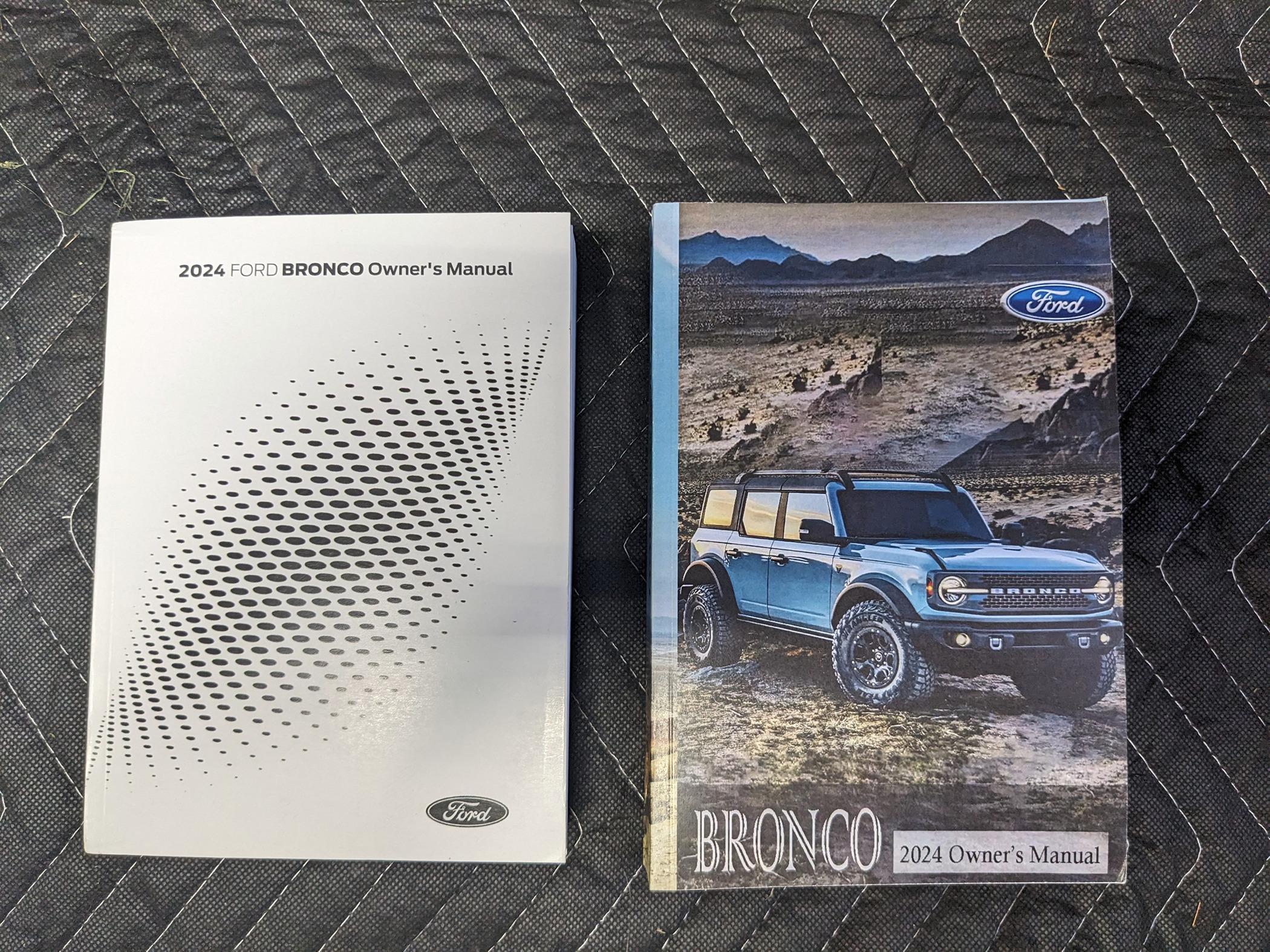 Ford Bronco Printed owner's manual? PXL_20240521_203500064