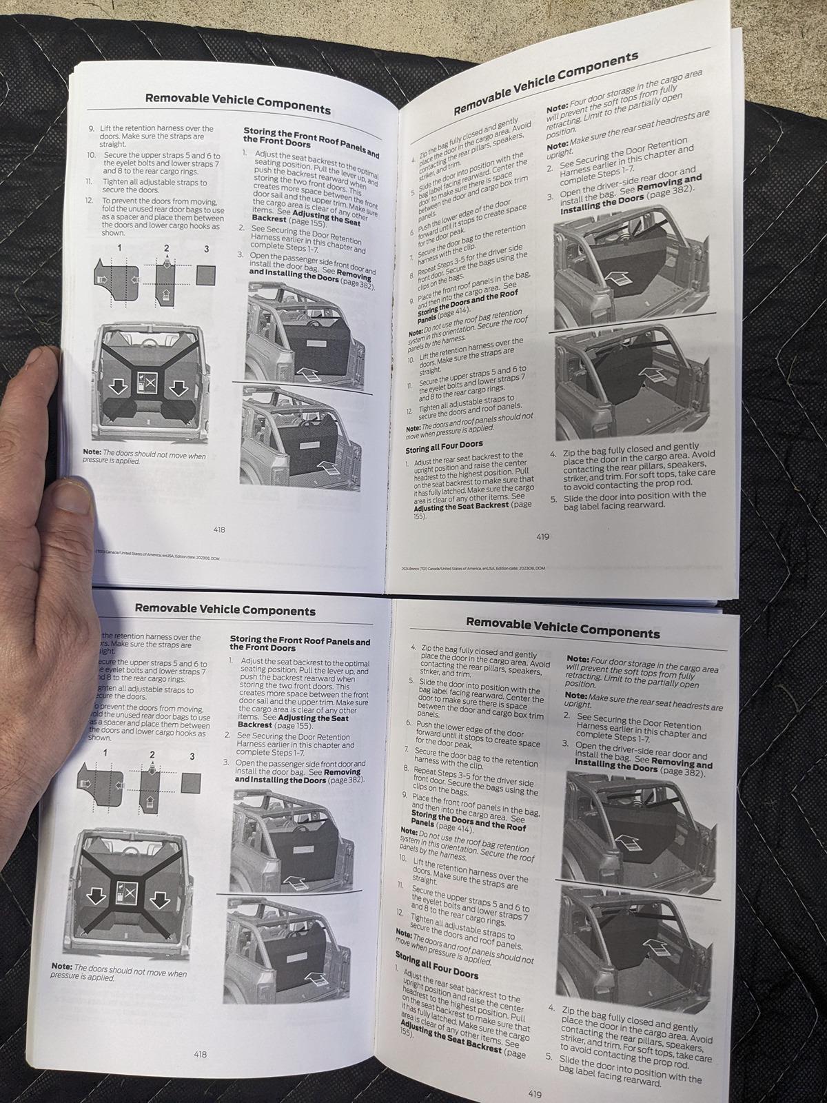 Ford Bronco Printed owner's manual? PXL_20240521_203811012