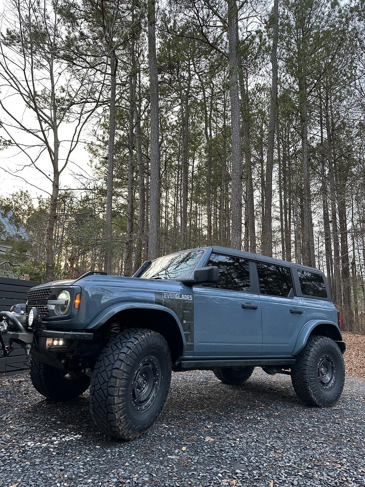 Ford Bronco AGM Everglades on 38’s.  New suspension mods C66599BB-470D-44CF-82EB-D9FB4BA8EB91