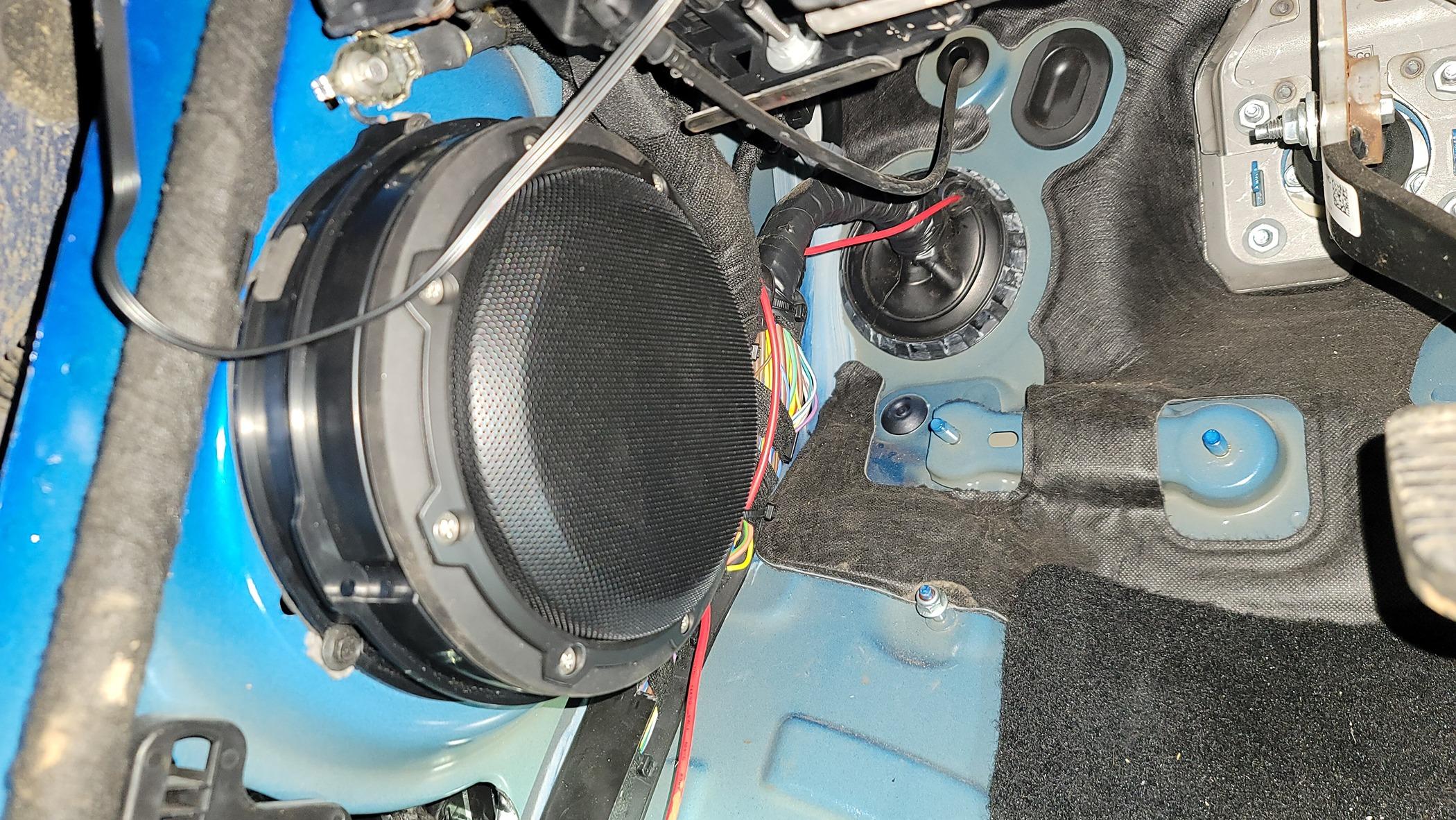 Ford Bronco Super kick panel speakers 20220511_223141