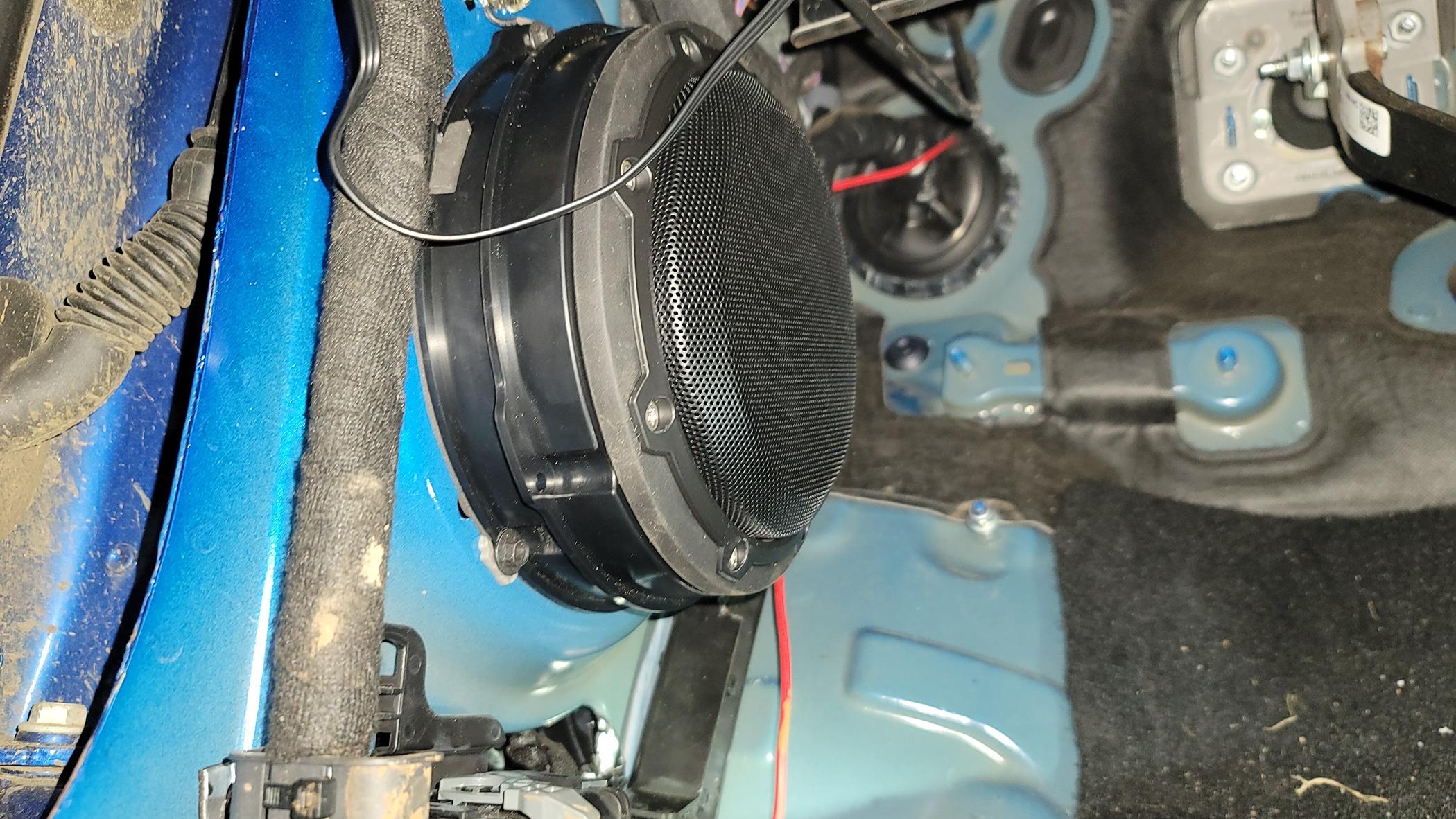 Ford Bronco Super kick panel speakers 20220511_223144