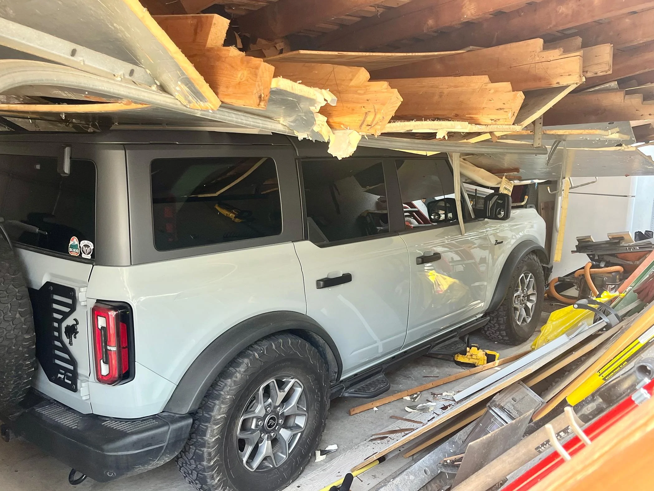 Ford Bronco 100 foot pine tree meets my Bronco 😢 IMG_2204