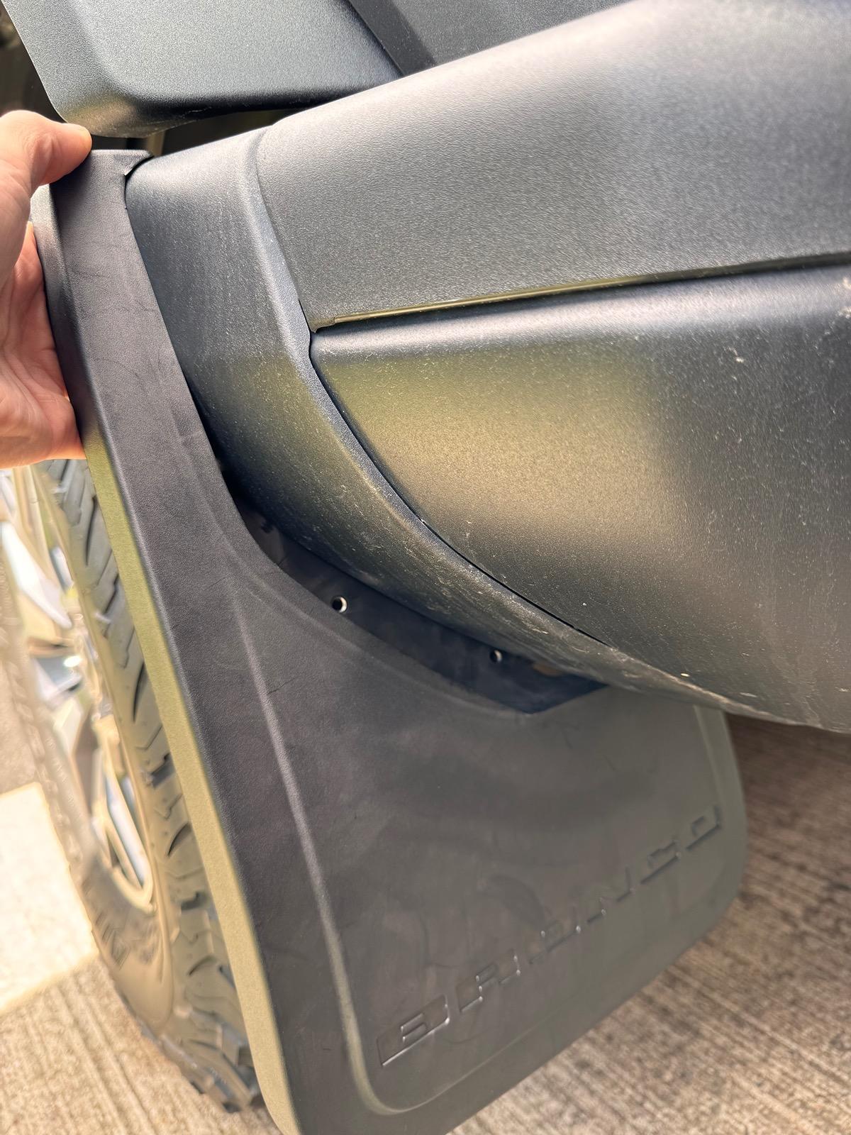 Ford Bronco Ford OEM Splash Guards doesn't fit properly IMG_2757