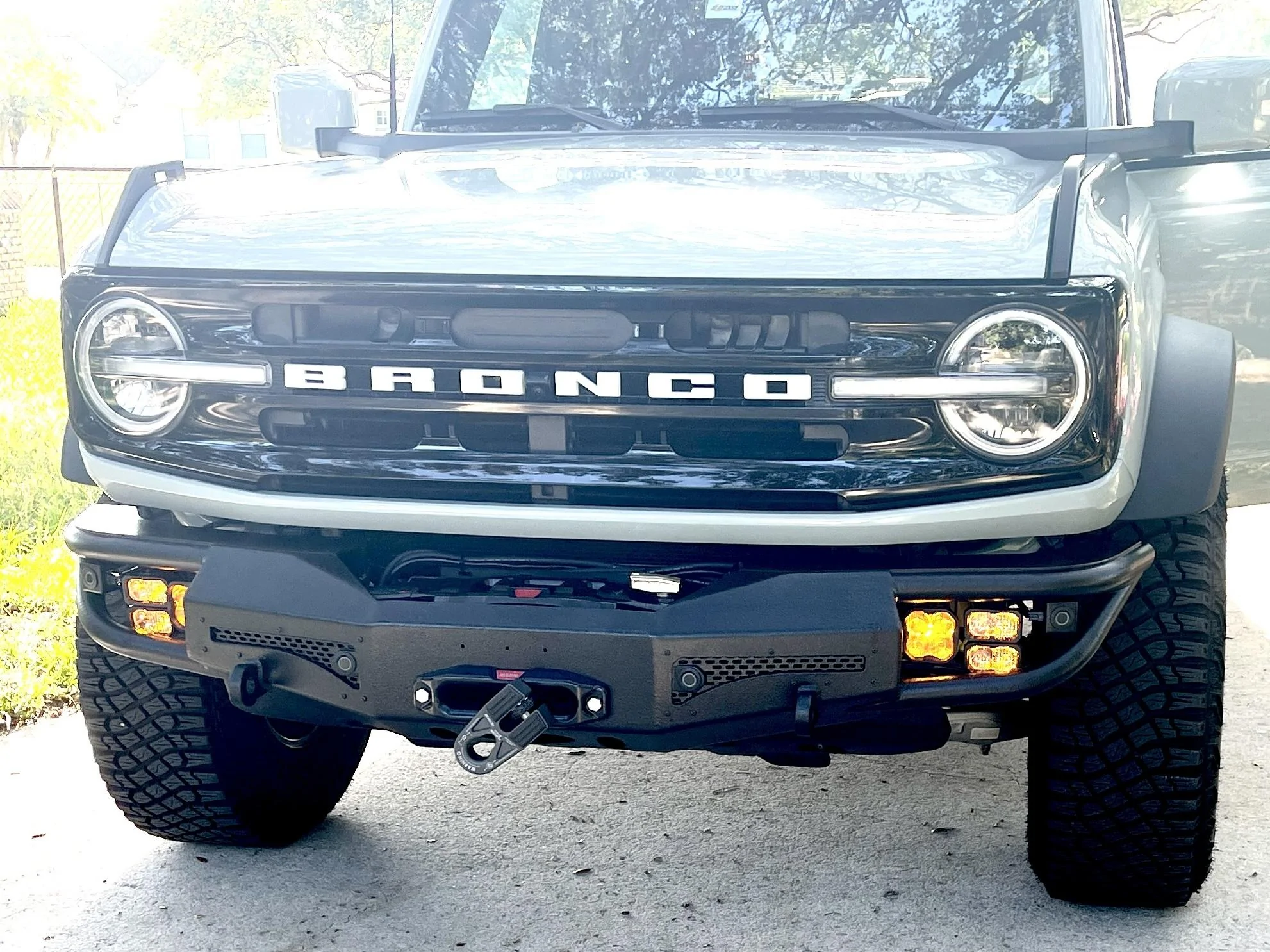 Ford Bronco Winch front bumper IMG_9480