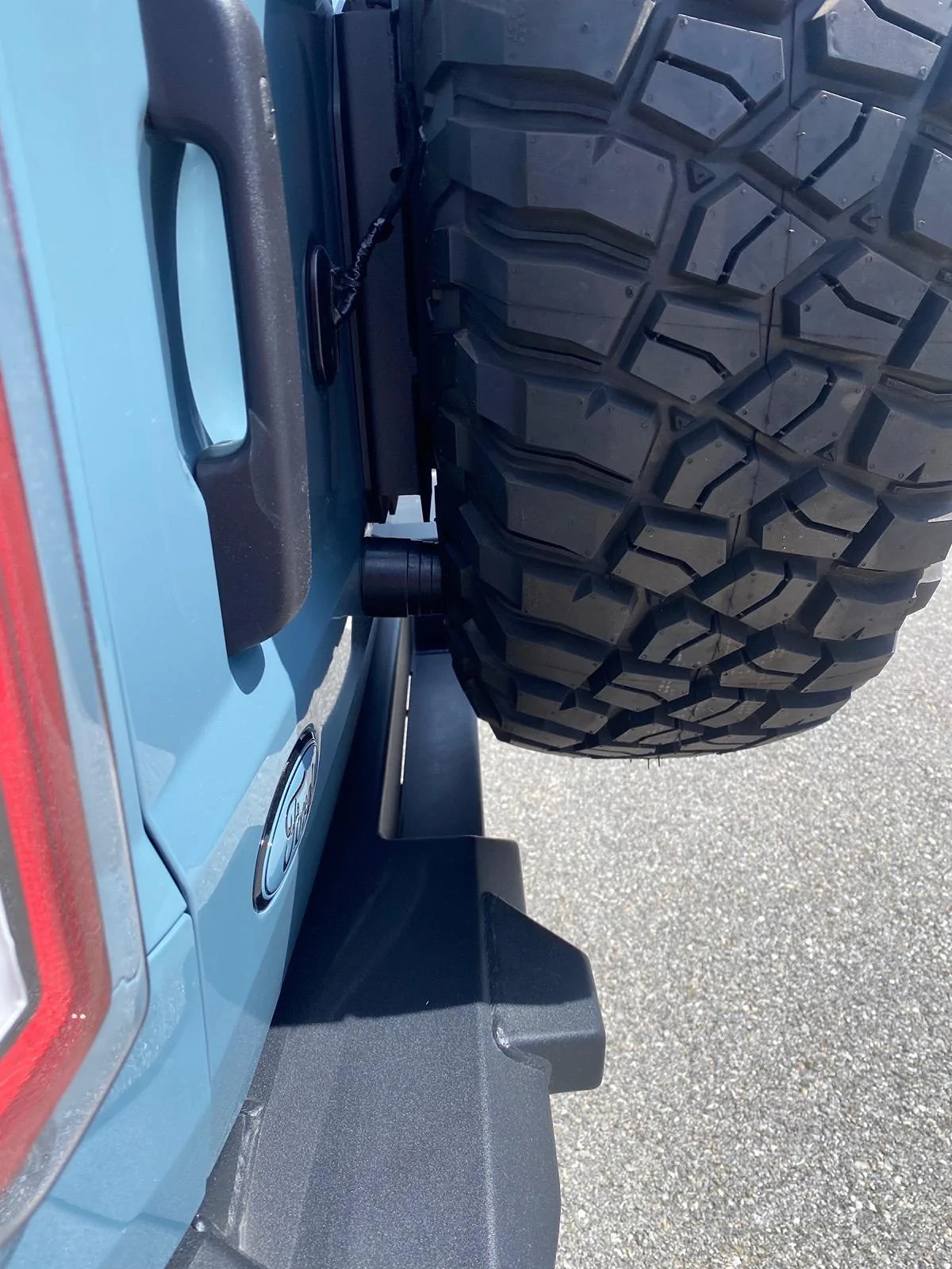 Ford Bronco Spare tire rubber bumper IMG_9821