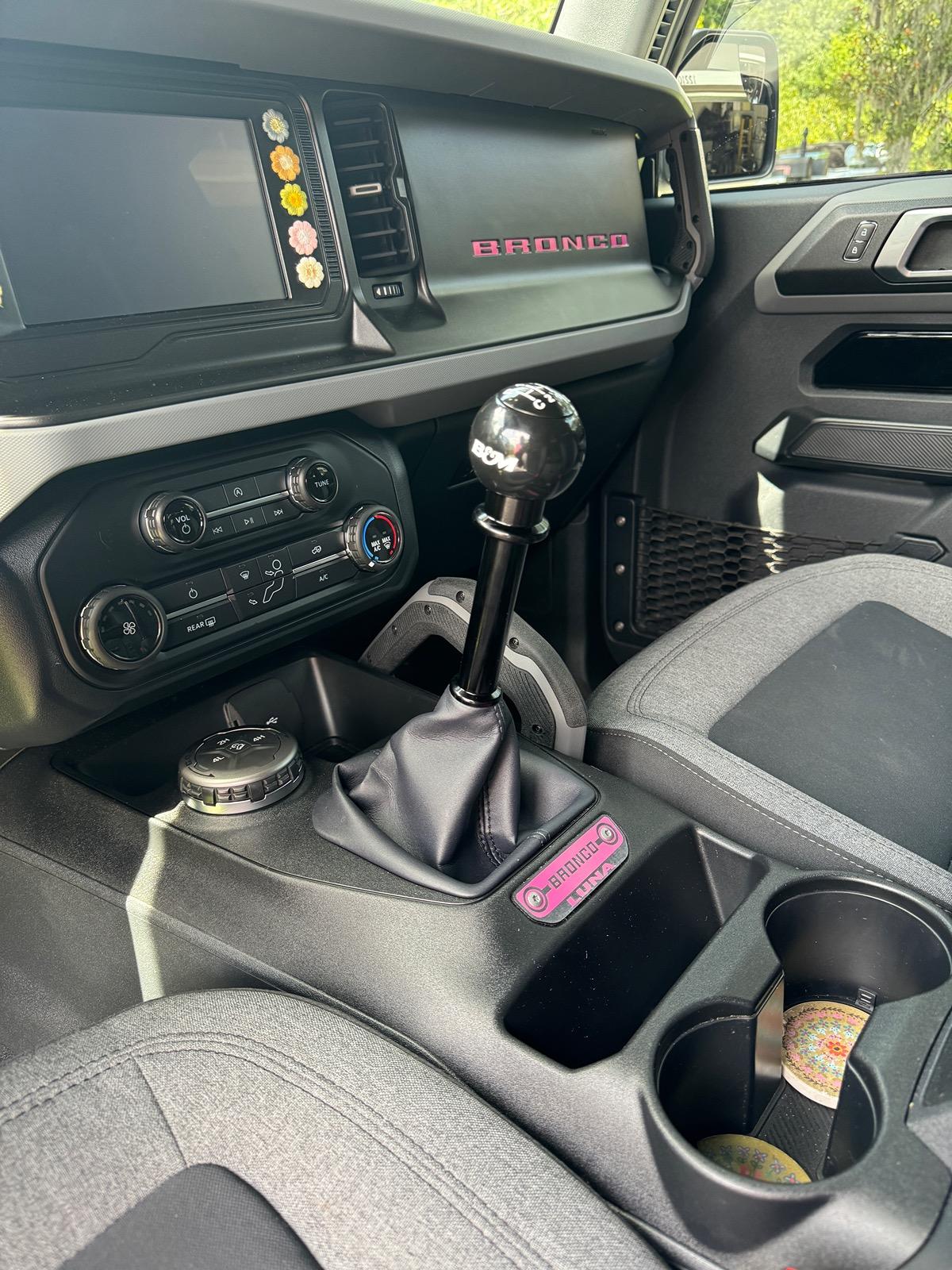 Ford Bronco Installed the B&M sport short shifter today IMG_5297