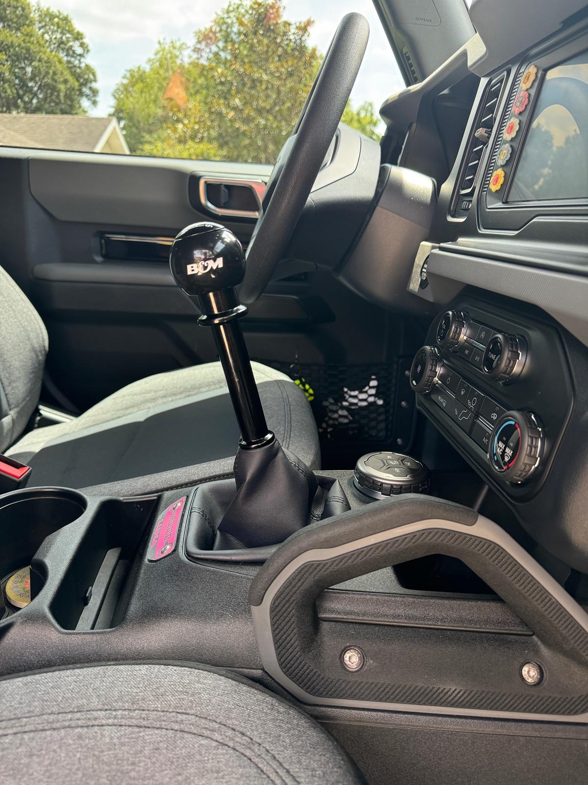 Ford Bronco Installed the B&M sport short shifter today IMG_5296