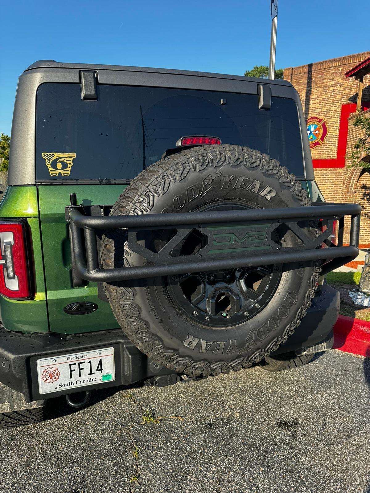 Ford Bronco DV8 Accessory Mount and Spare Tire Guard IMG_1928.JPEG